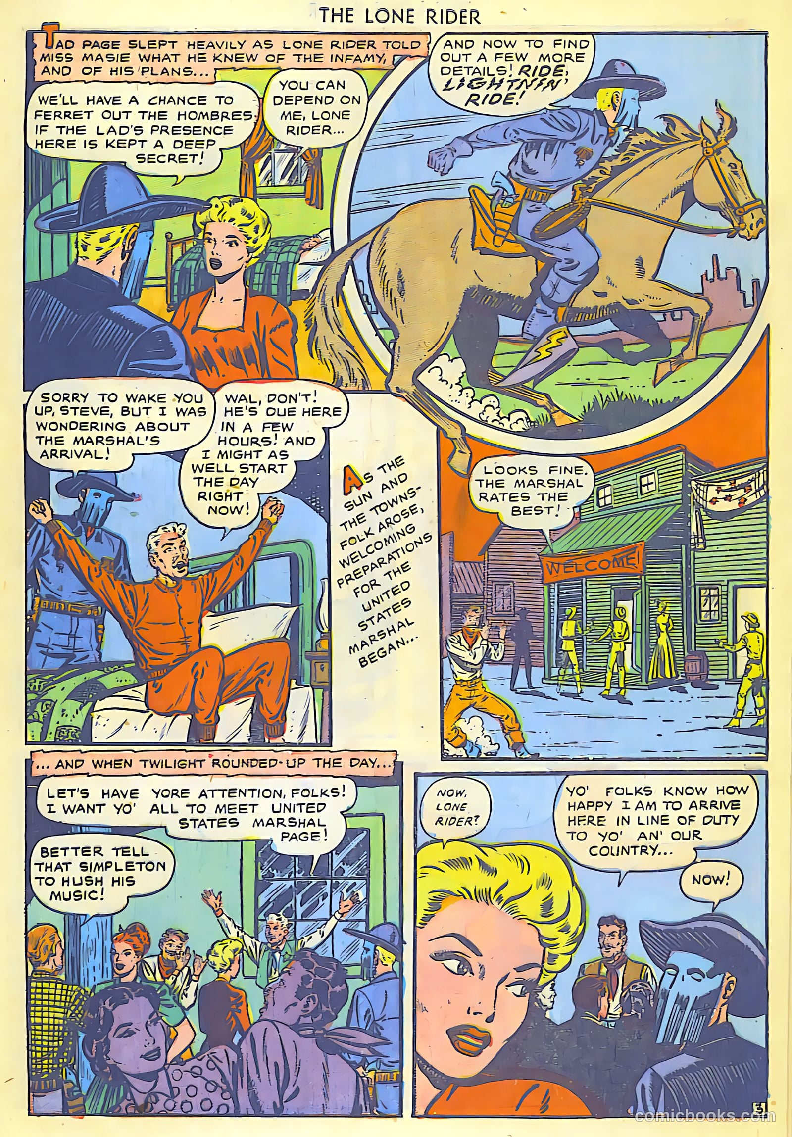 The Lone Rider #5 (1950) — page 4 of 30