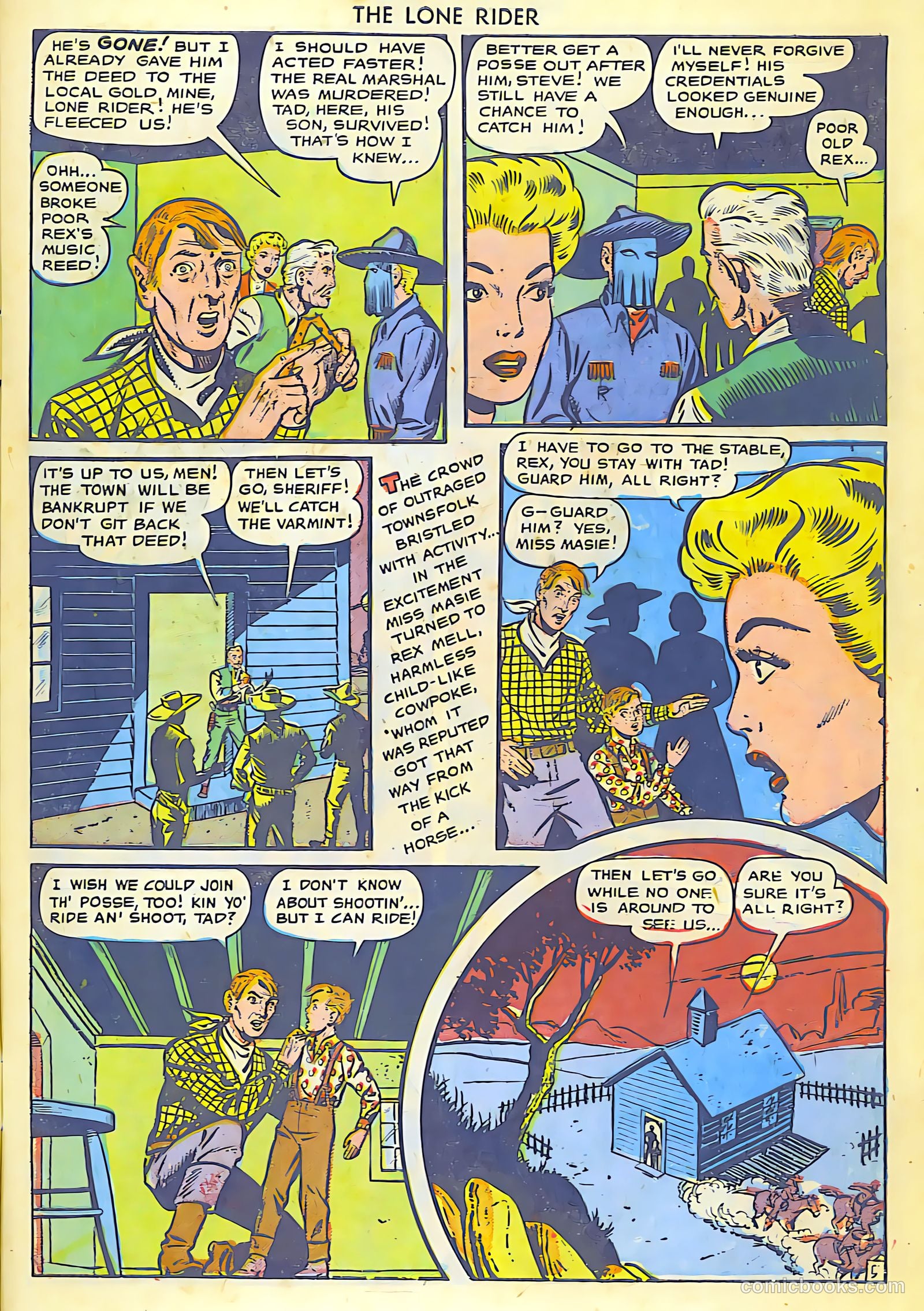 The Lone Rider #5 (1950) — page 6 of 30