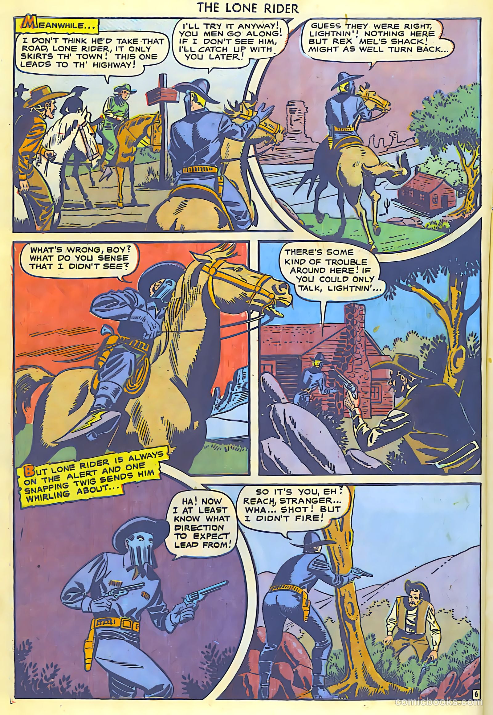 The Lone Rider #5 (1950) — page 7 of 30