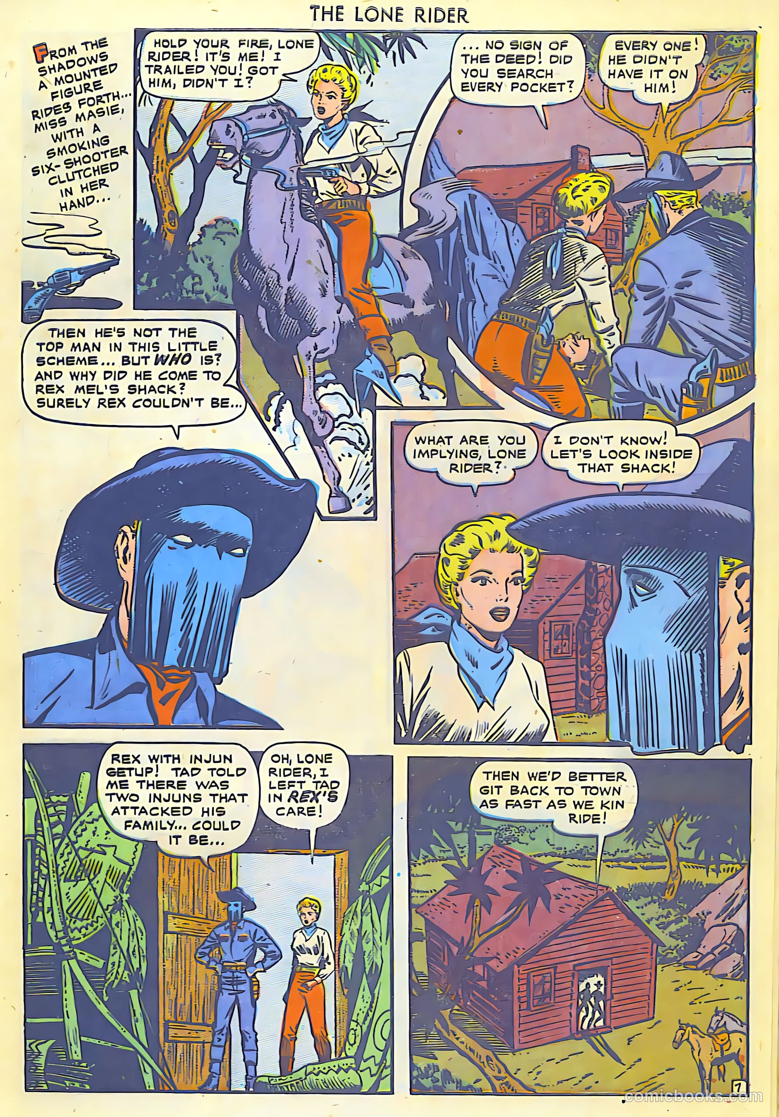 The Lone Rider #5 (1950) — page 8 of 30