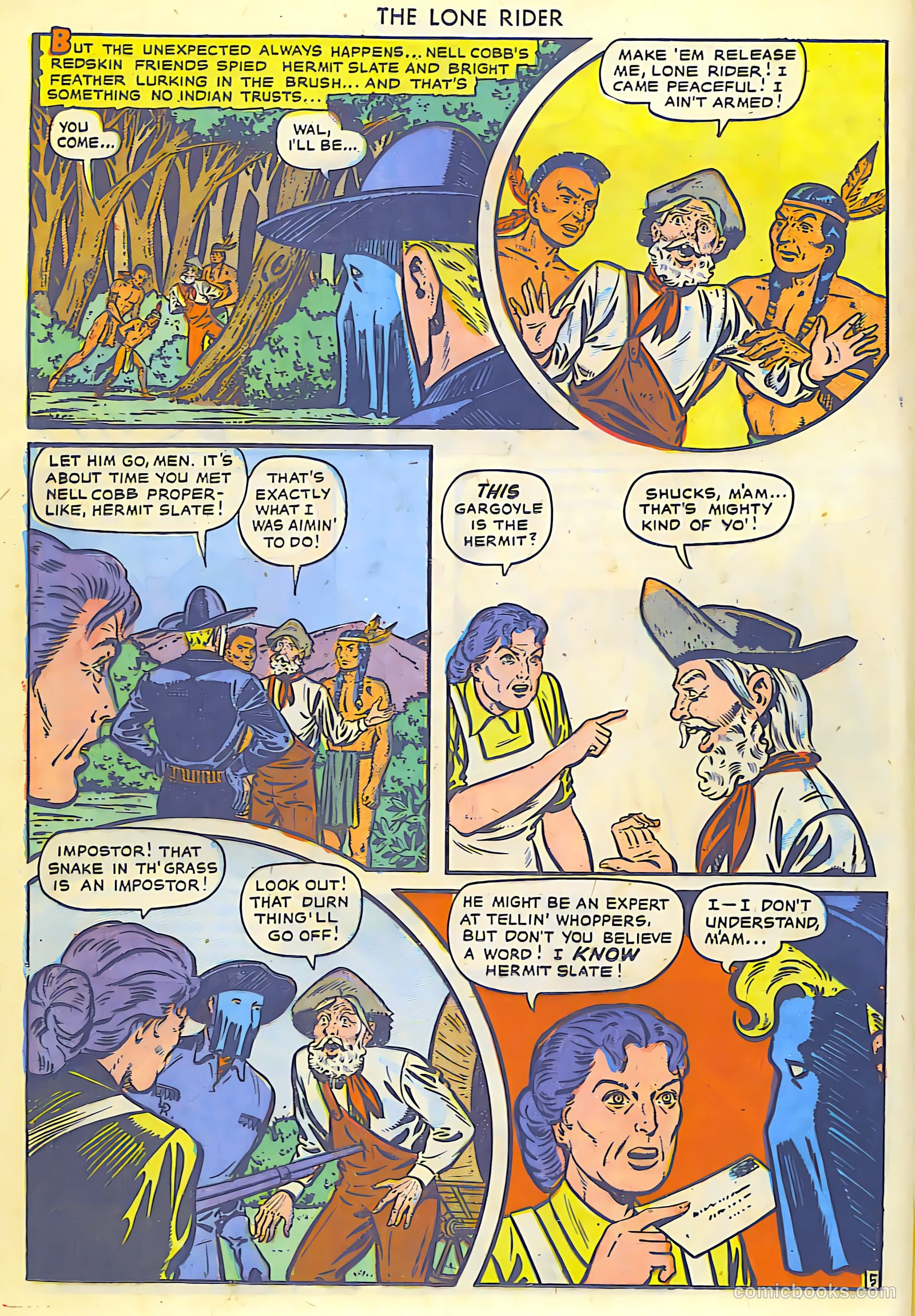 The Lone Rider #5 (1950) — page 15 of 30