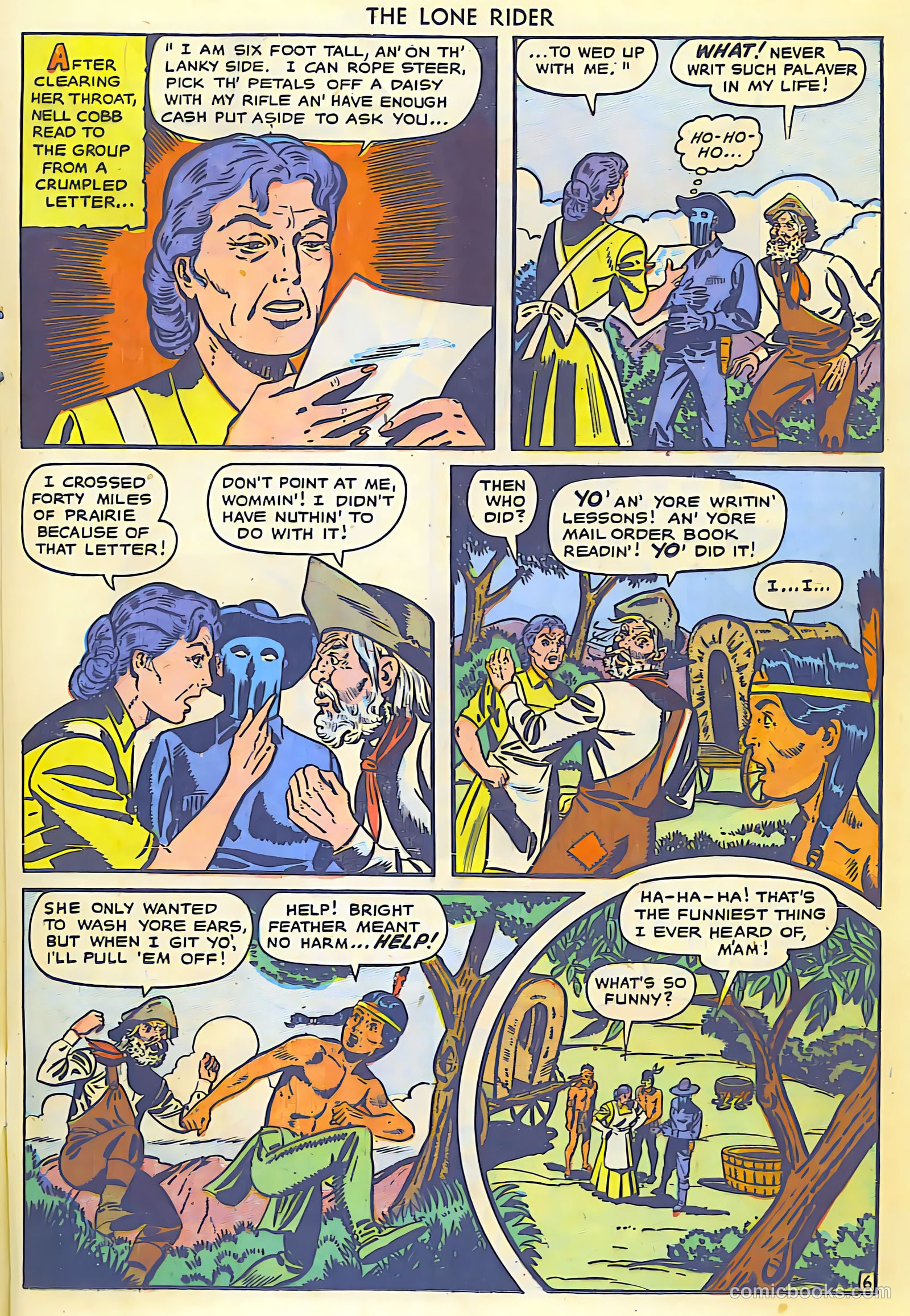 The Lone Rider #5 (1950) — page 16 of 30