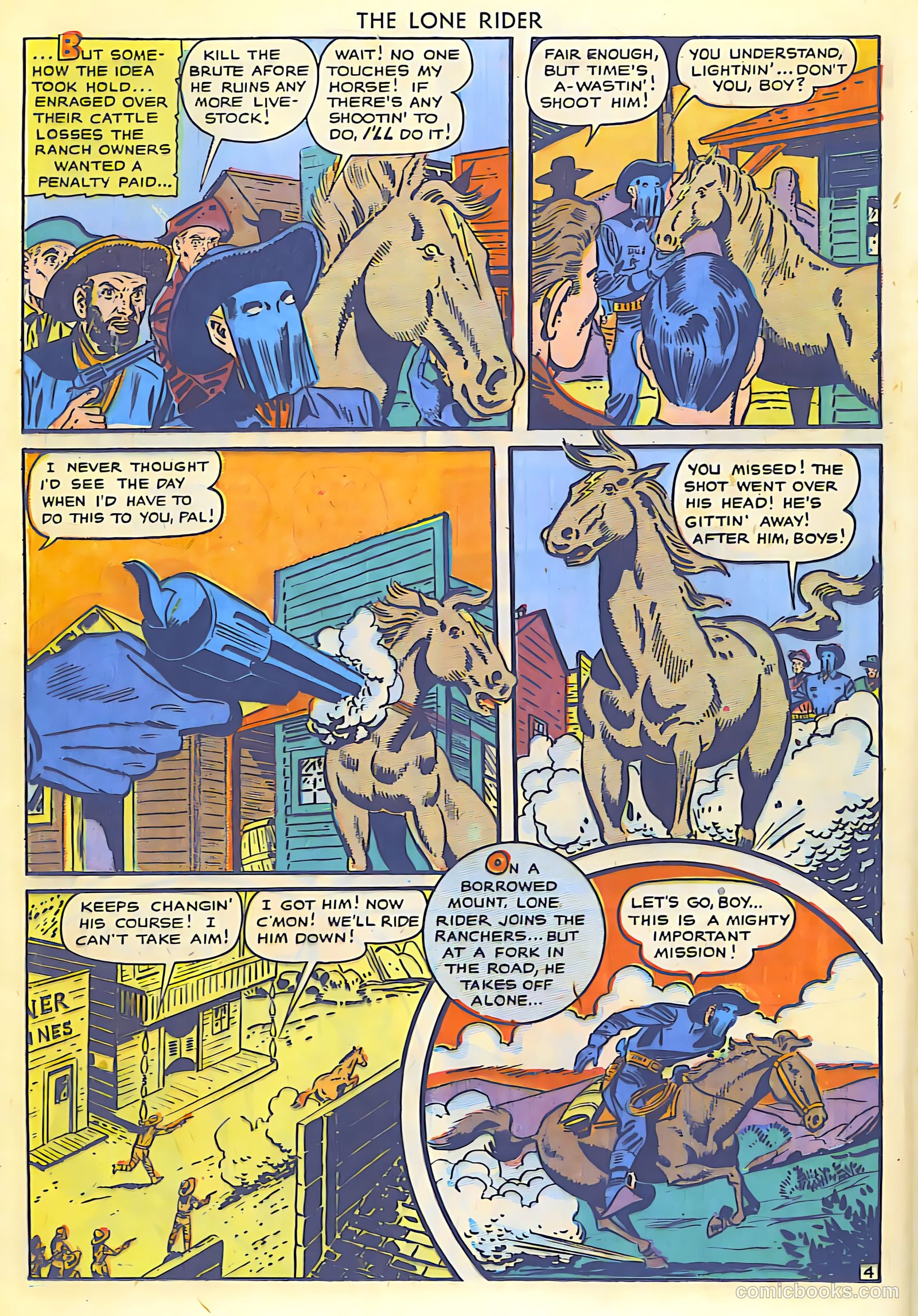 The Lone Rider #5 (1950) — page 21 of 30