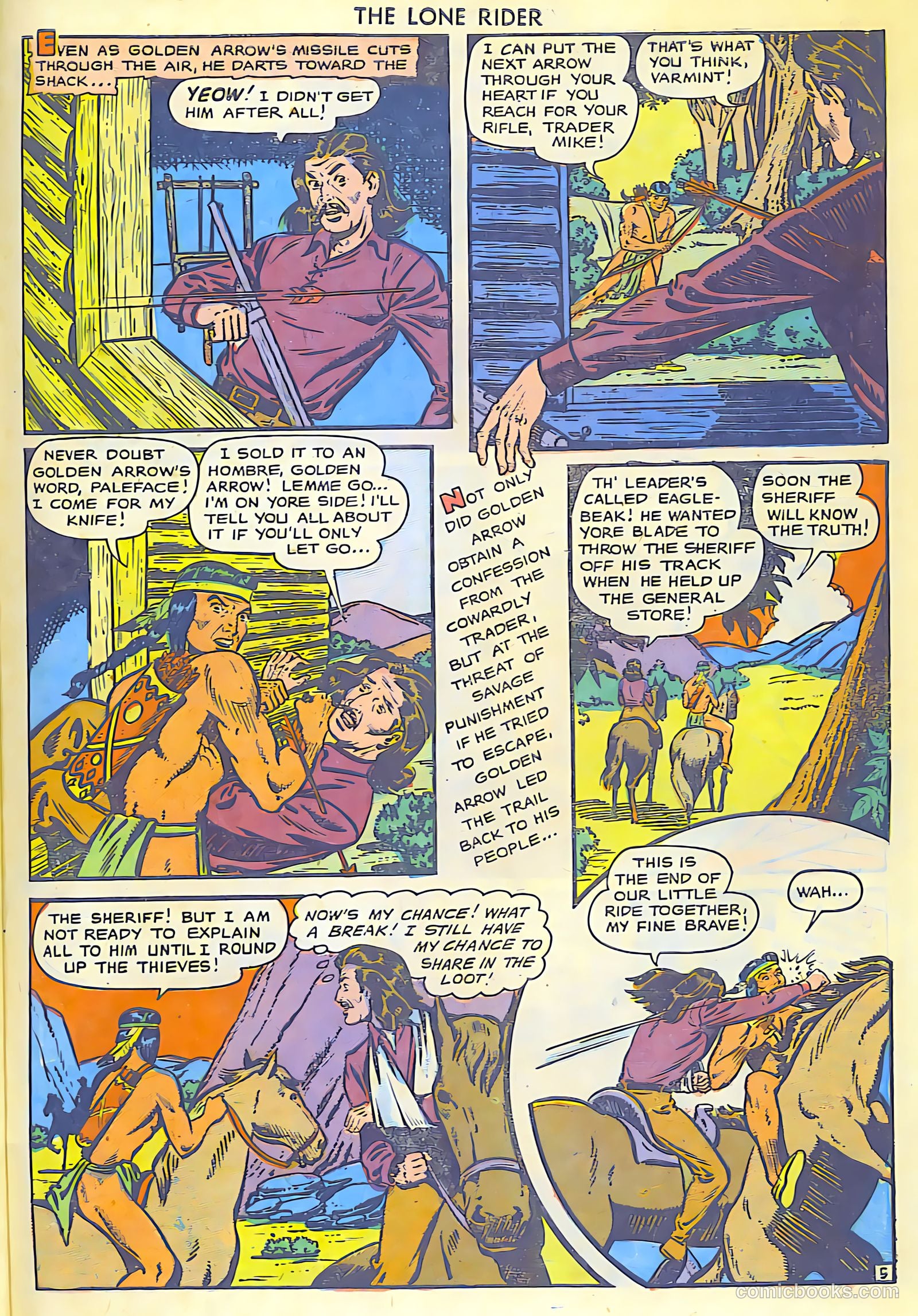 The Lone Rider #5 (1950) — page 28 of 30