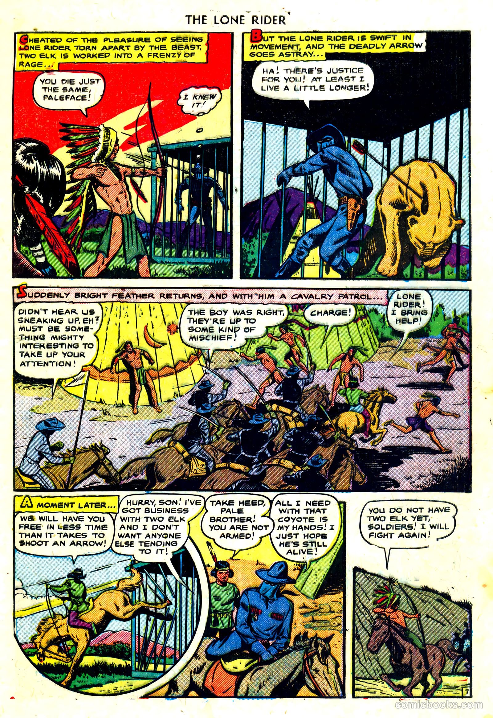 The Lone Rider #3 (1950) — page 9 of 36