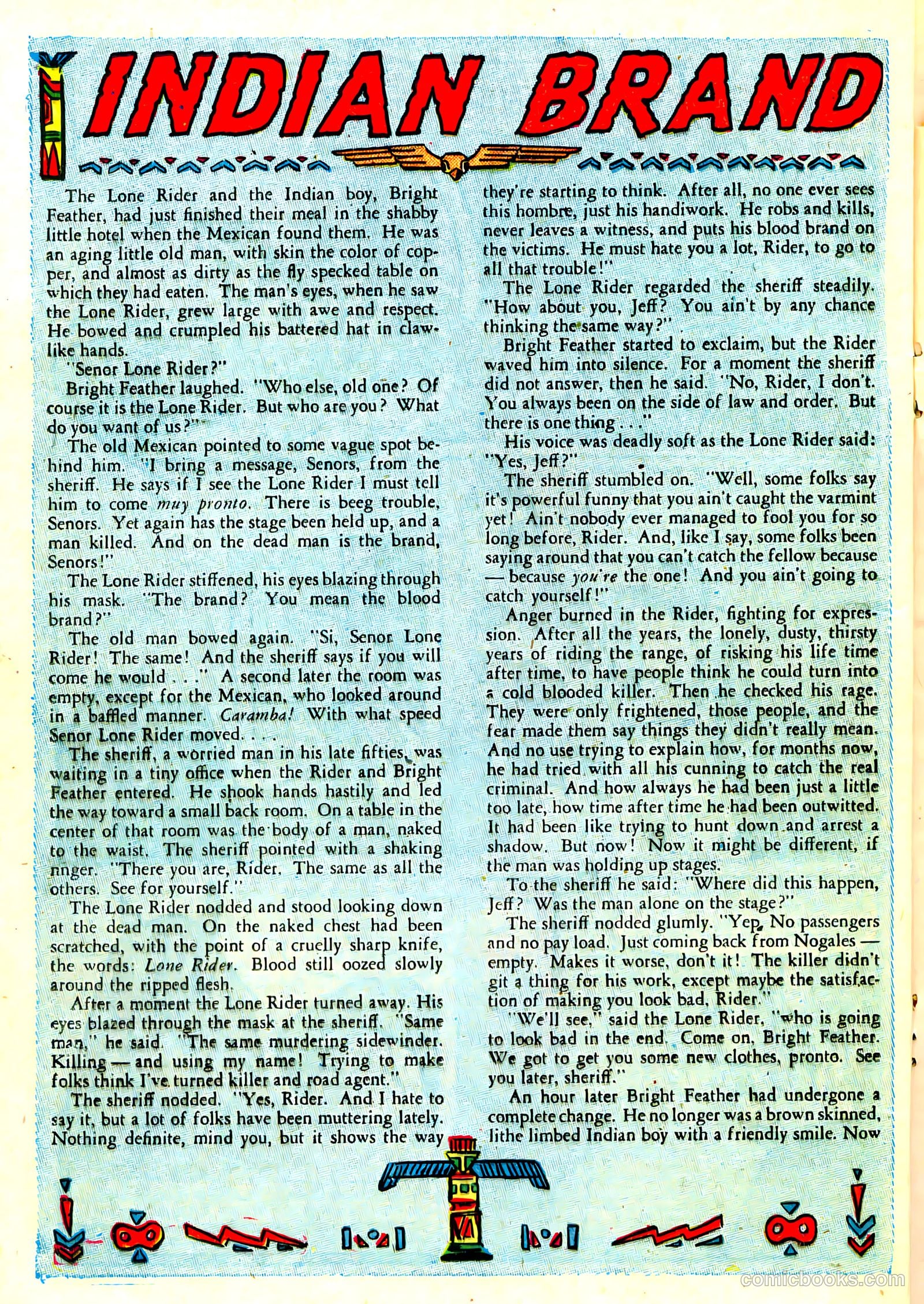 The Lone Rider #3 (1950) — page 16 of 36