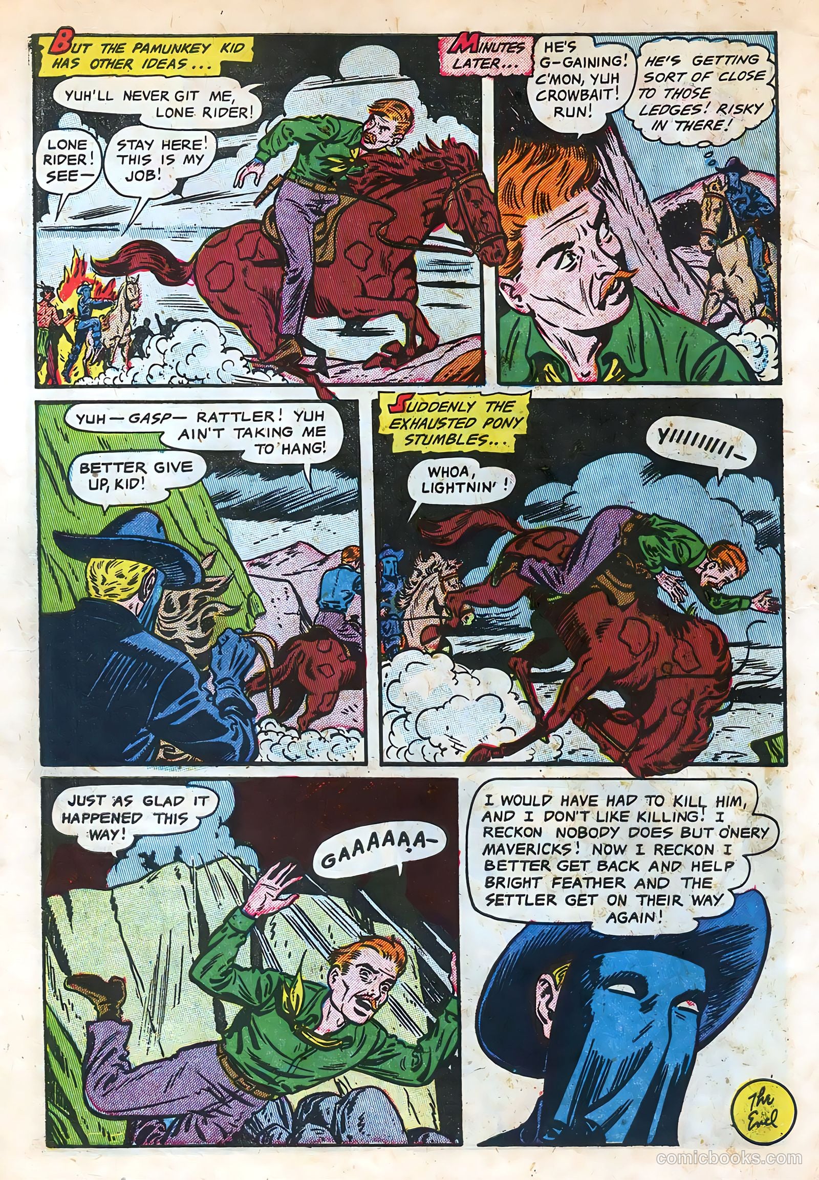 The Lone Rider #11 (1950) — page 10 of 36