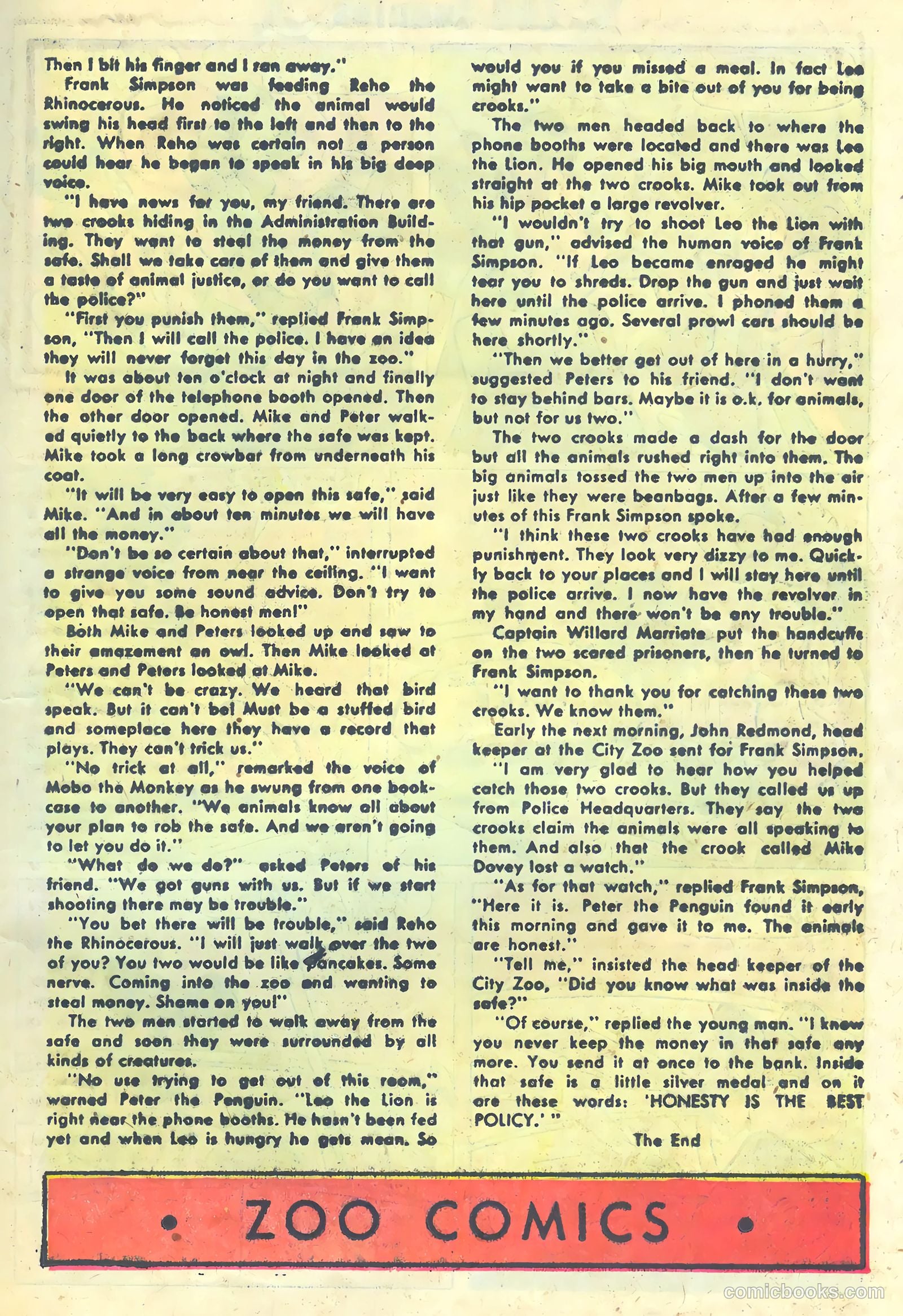 Zoo Funnies v2 #3 — page 21 of 36