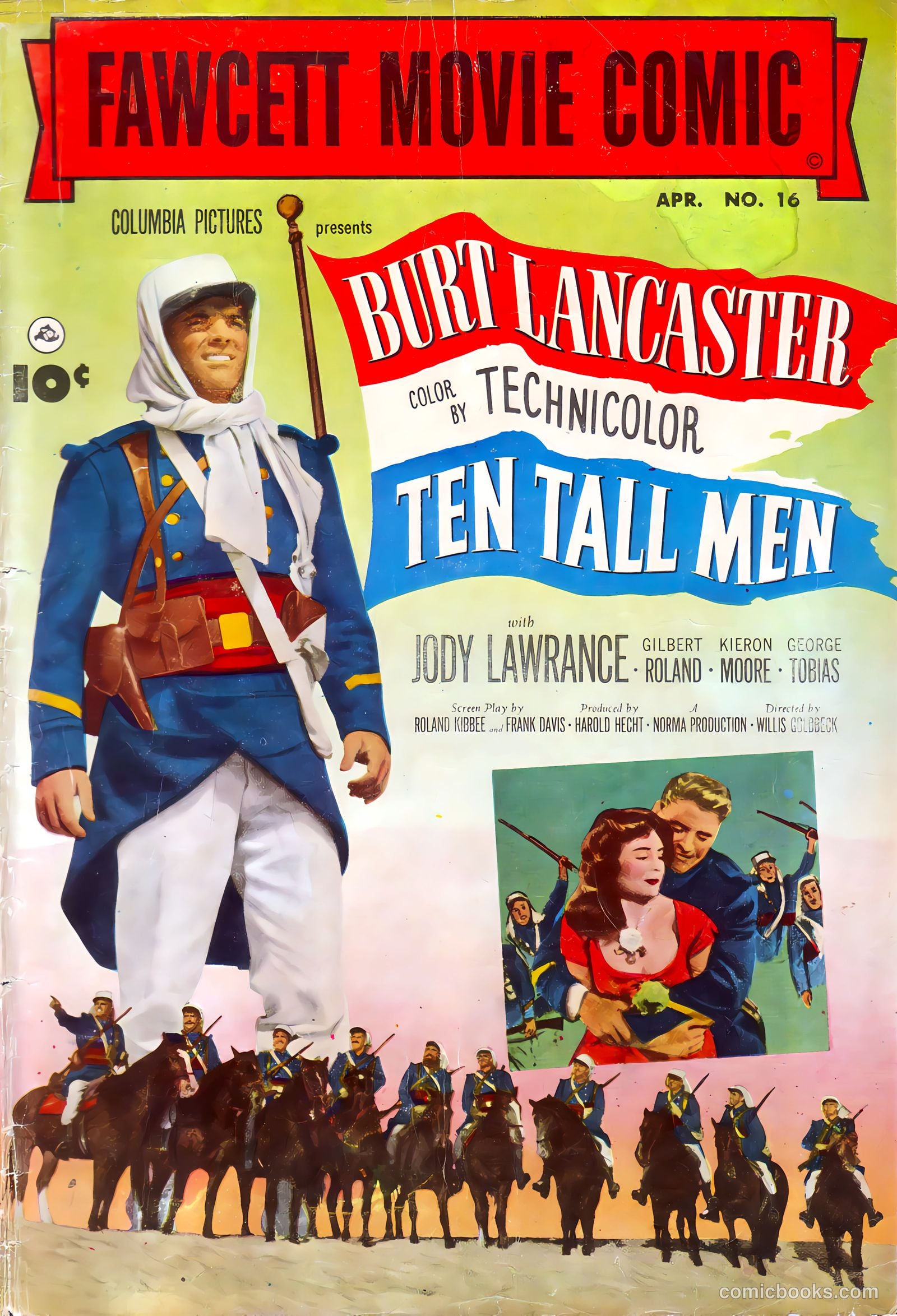 Fawcett Movie Comic 16 - Ten Tall Men #1