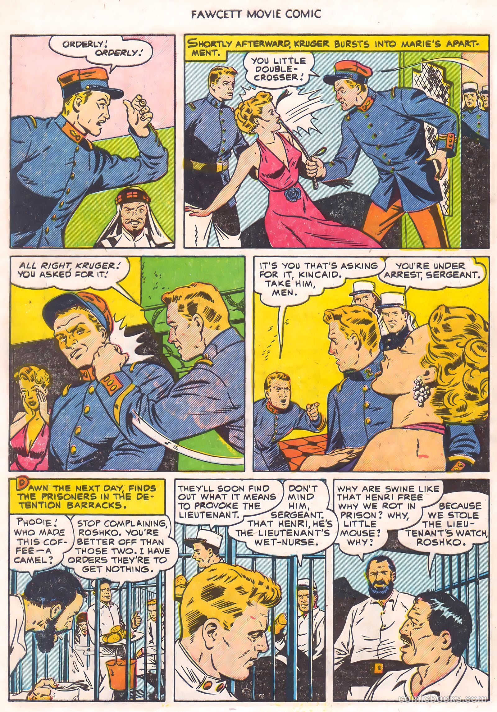 Fawcett Movie Comic 16 - Ten Tall Men #1 — page 10 of 36