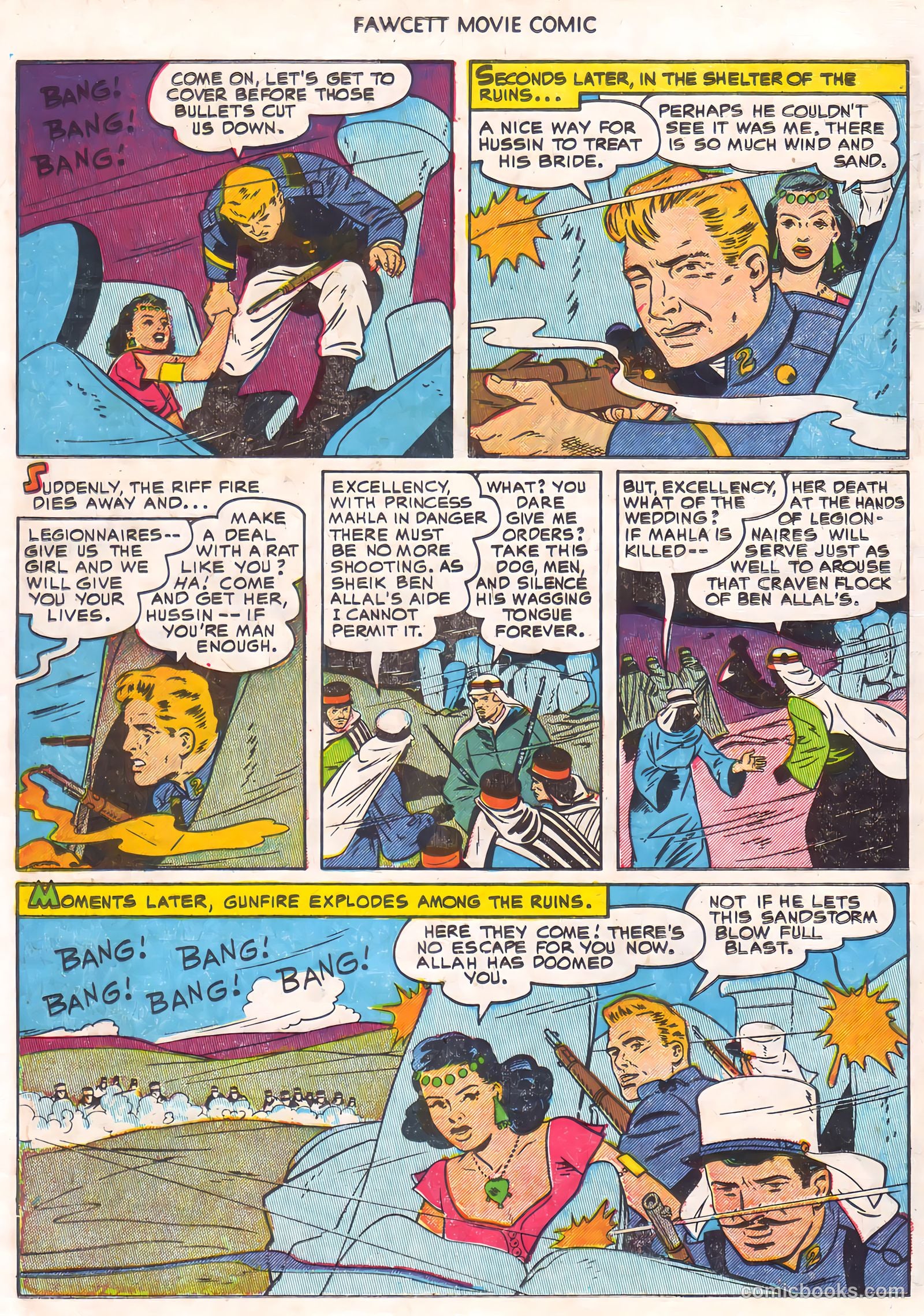 Fawcett Movie Comic 16 - Ten Tall Men #1 — page 24 of 36