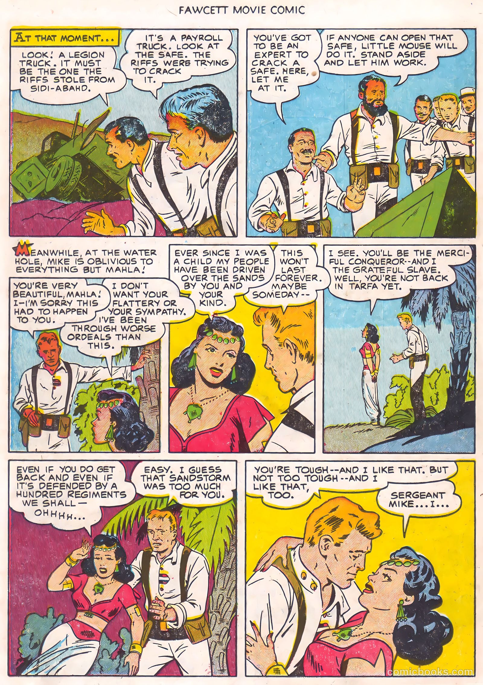 Fawcett Movie Comic 16 - Ten Tall Men #1 — page 26 of 36