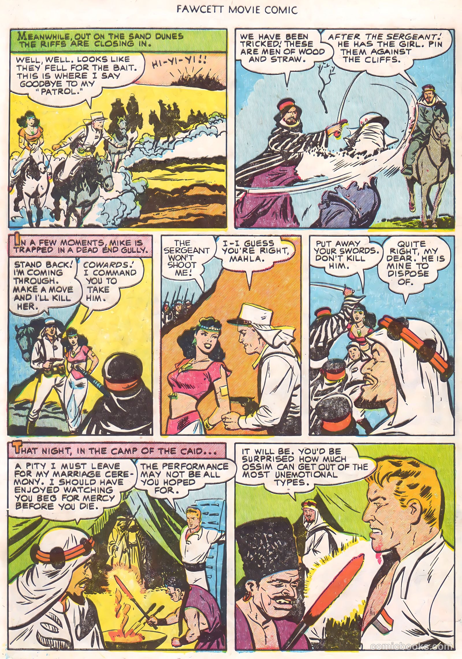 Fawcett Movie Comic 16 - Ten Tall Men #1 — page 30 of 36