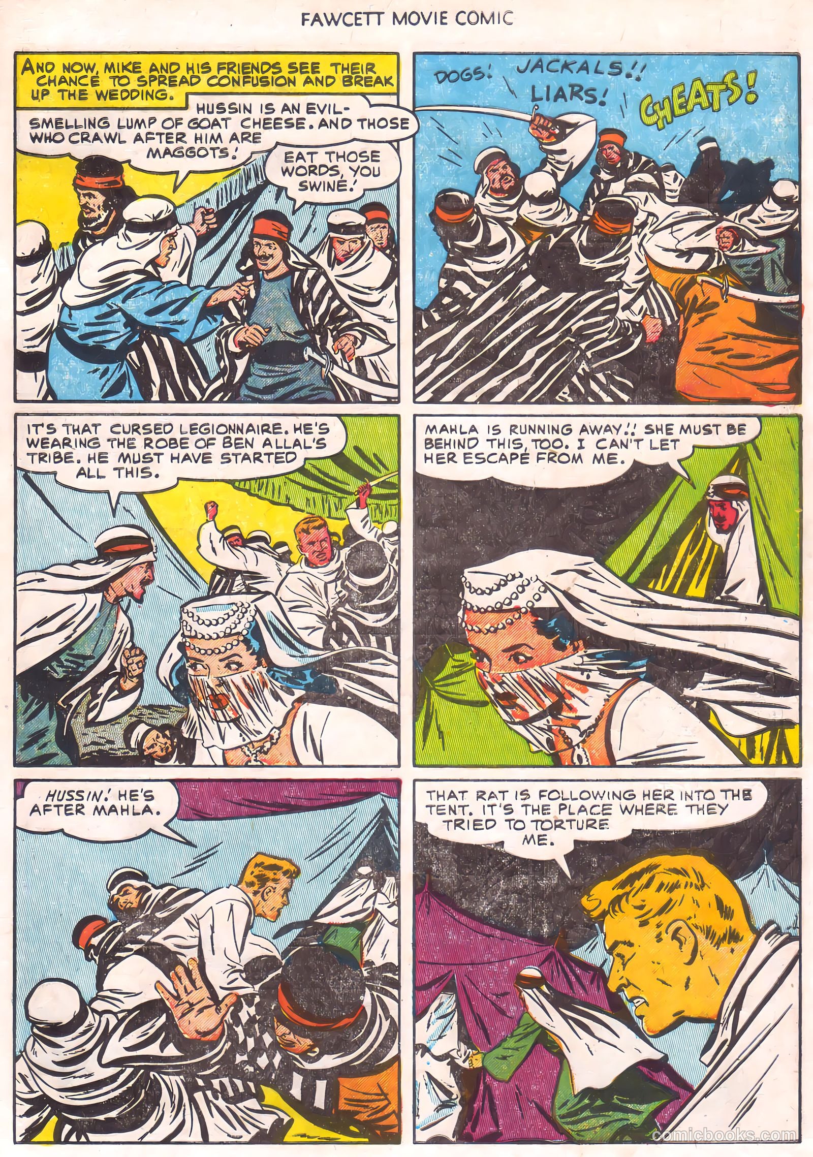 Fawcett Movie Comic 16 - Ten Tall Men #1 — page 33 of 36