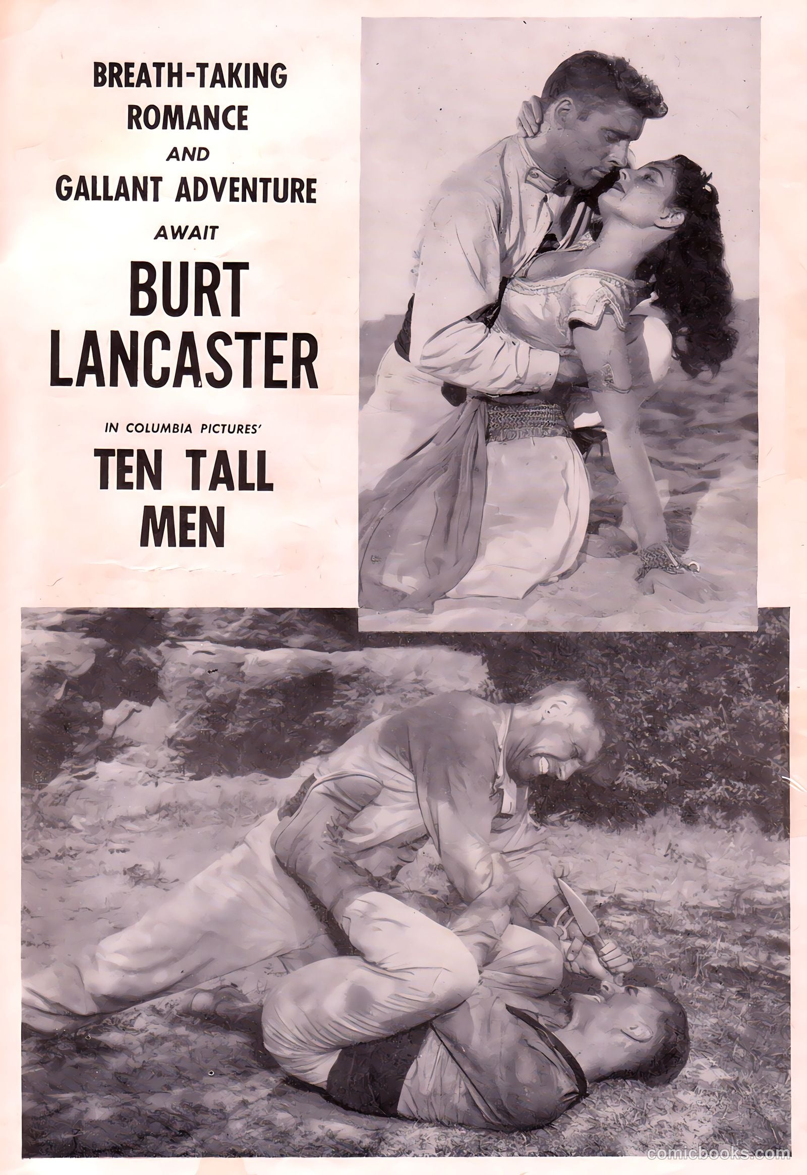 Fawcett Movie Comic 16 - Ten Tall Men #1 — page 35 of 36