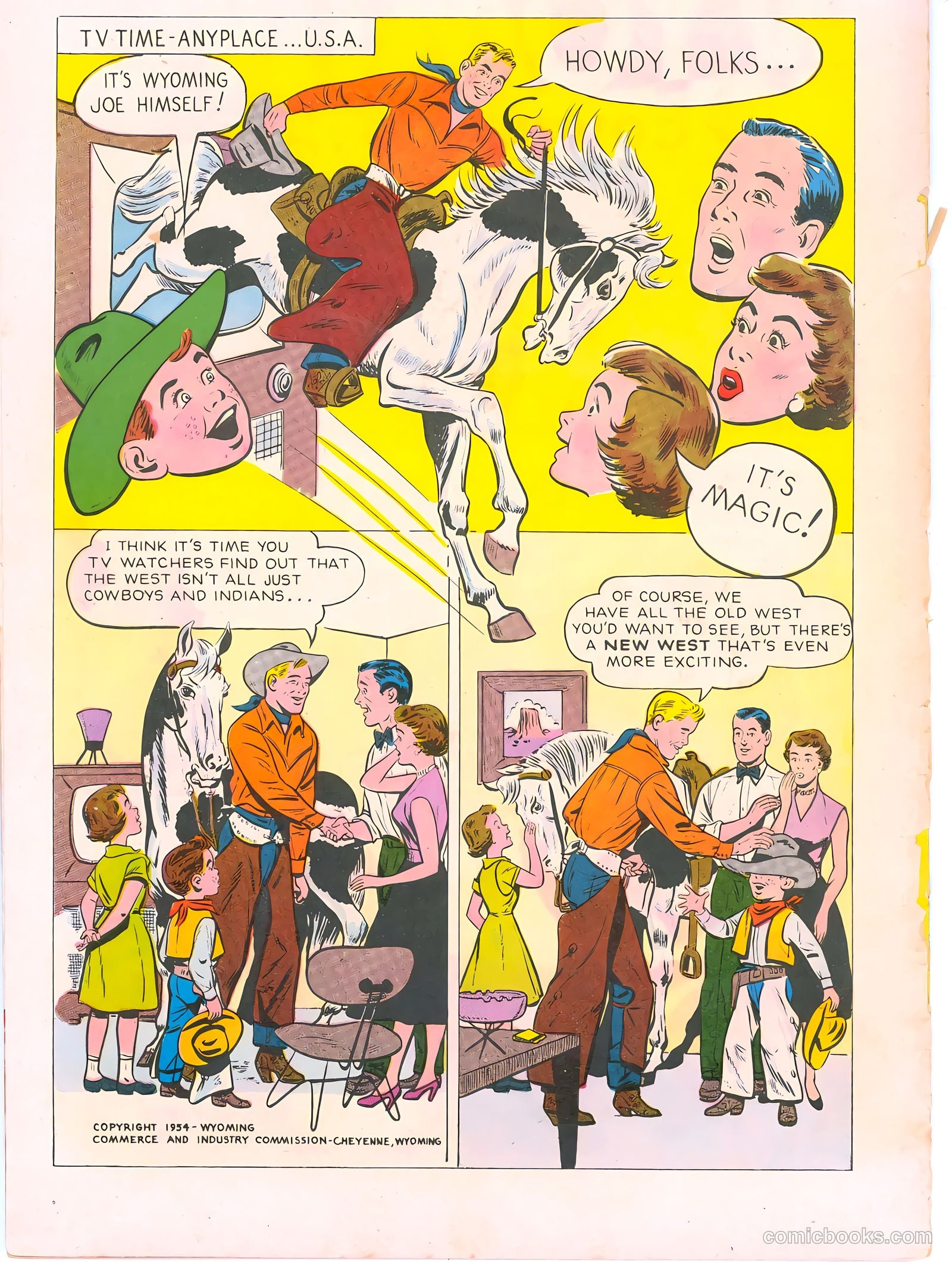 Wyoming: The Cowboy State #nn (1954) — page 2 of 21