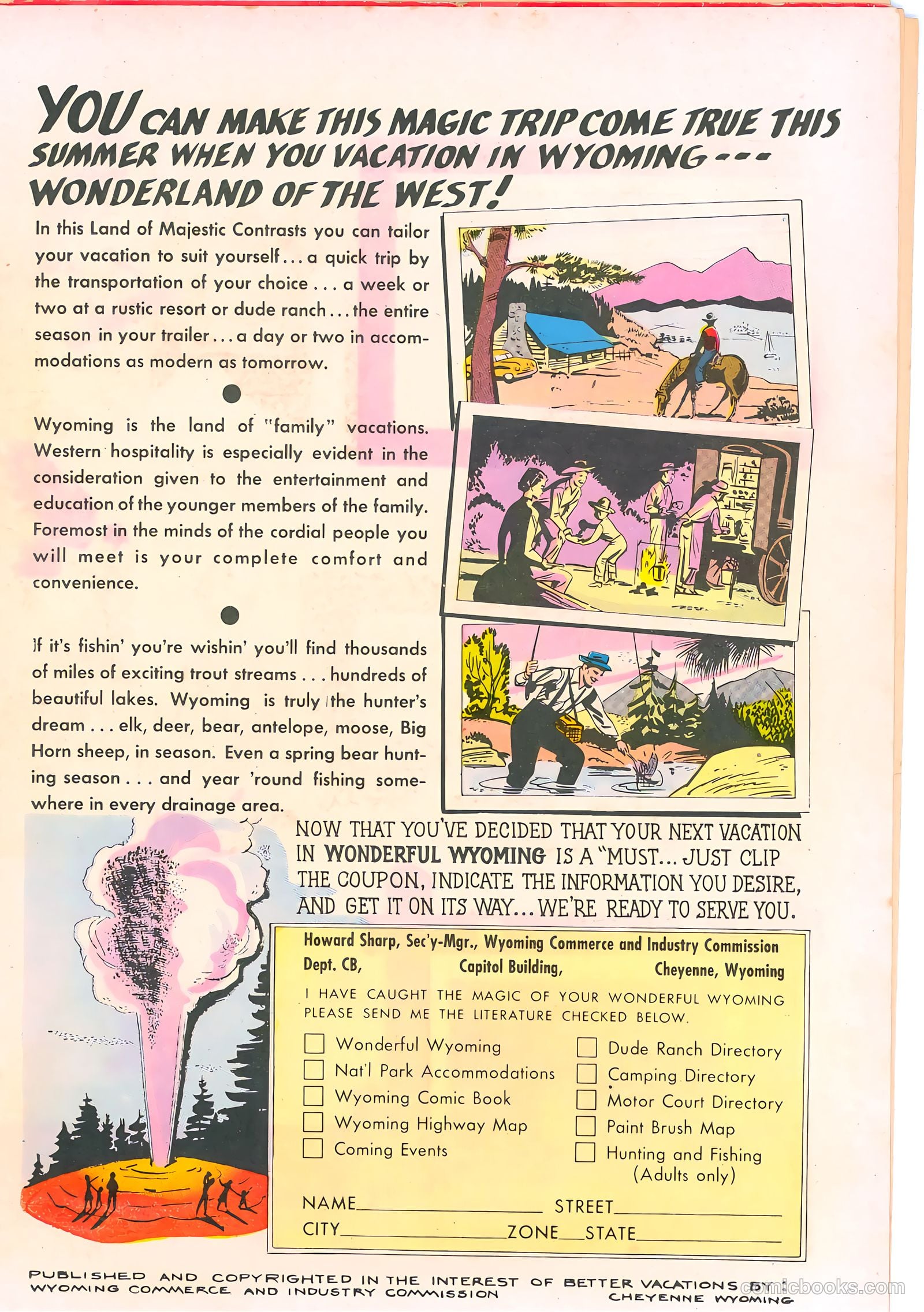 Wyoming: The Cowboy State #nn (1954) — page 19 of 21