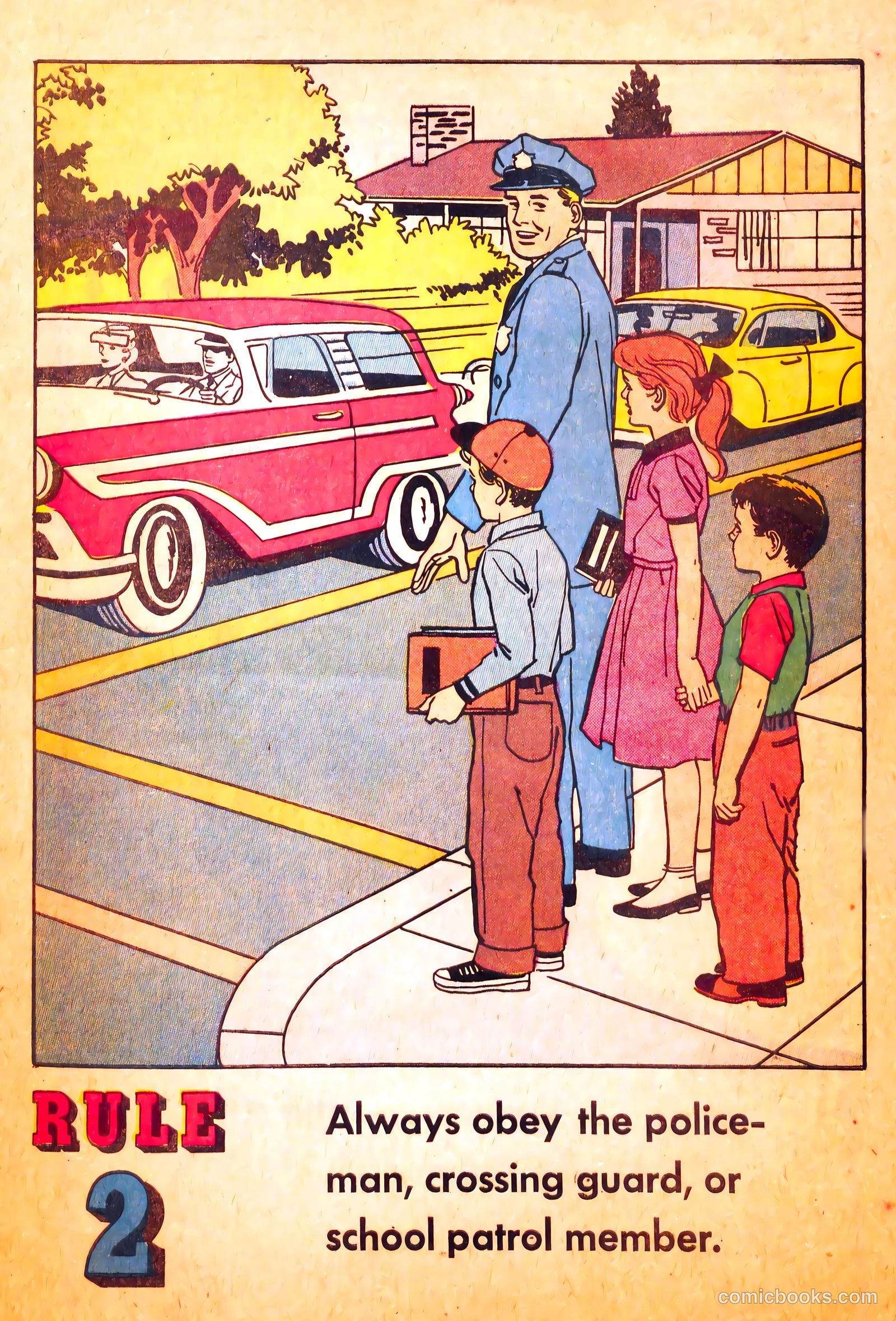Buster Brown's Safety Coloring Book #nn (1958) — page 5 of 19