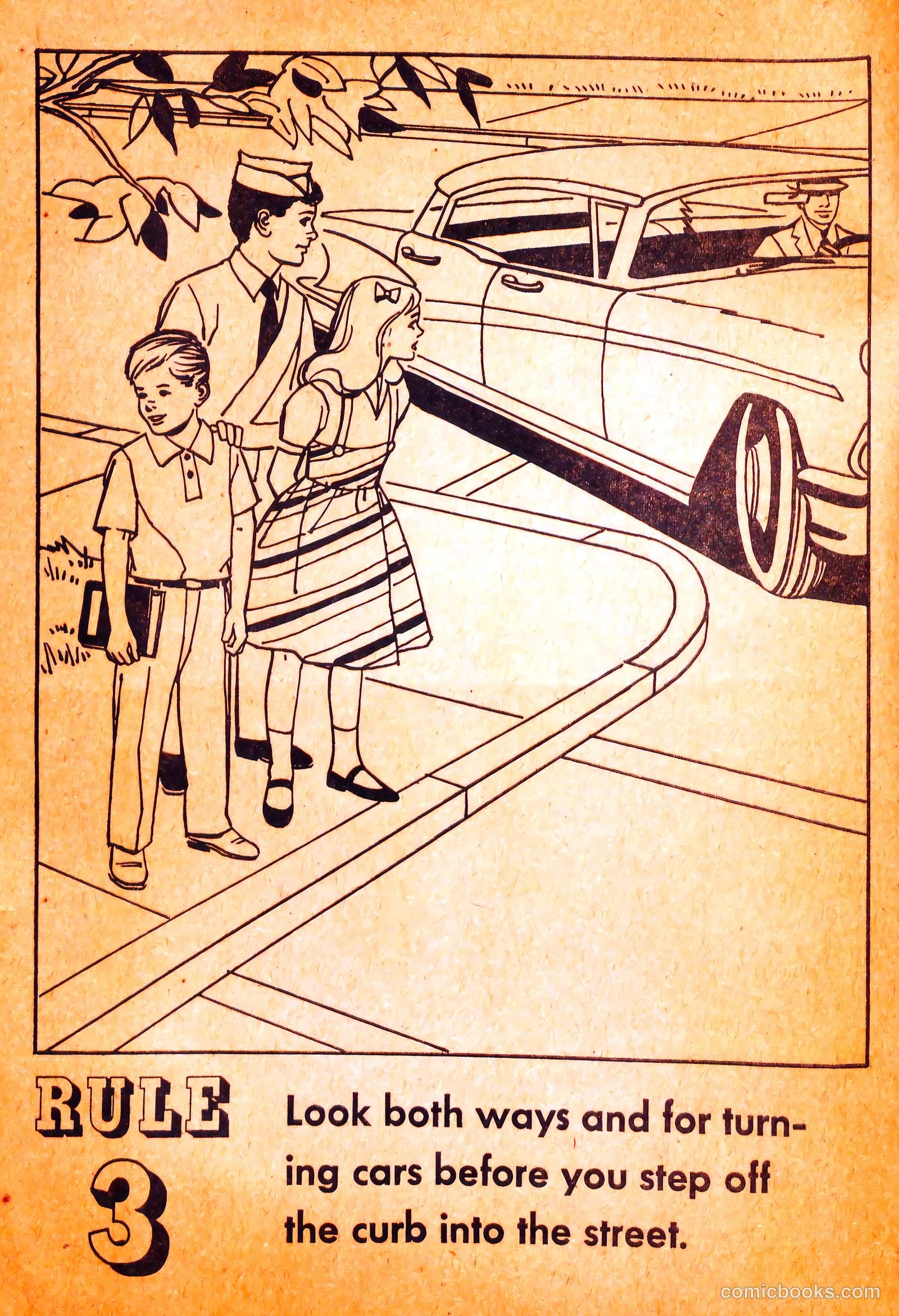Buster Brown's Safety Coloring Book #nn (1958) — page 6 of 19