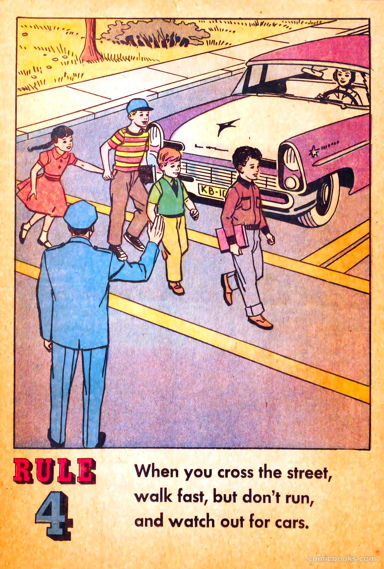 Buster Brown's Safety Coloring Book #nn (1958) — page 7 of 19