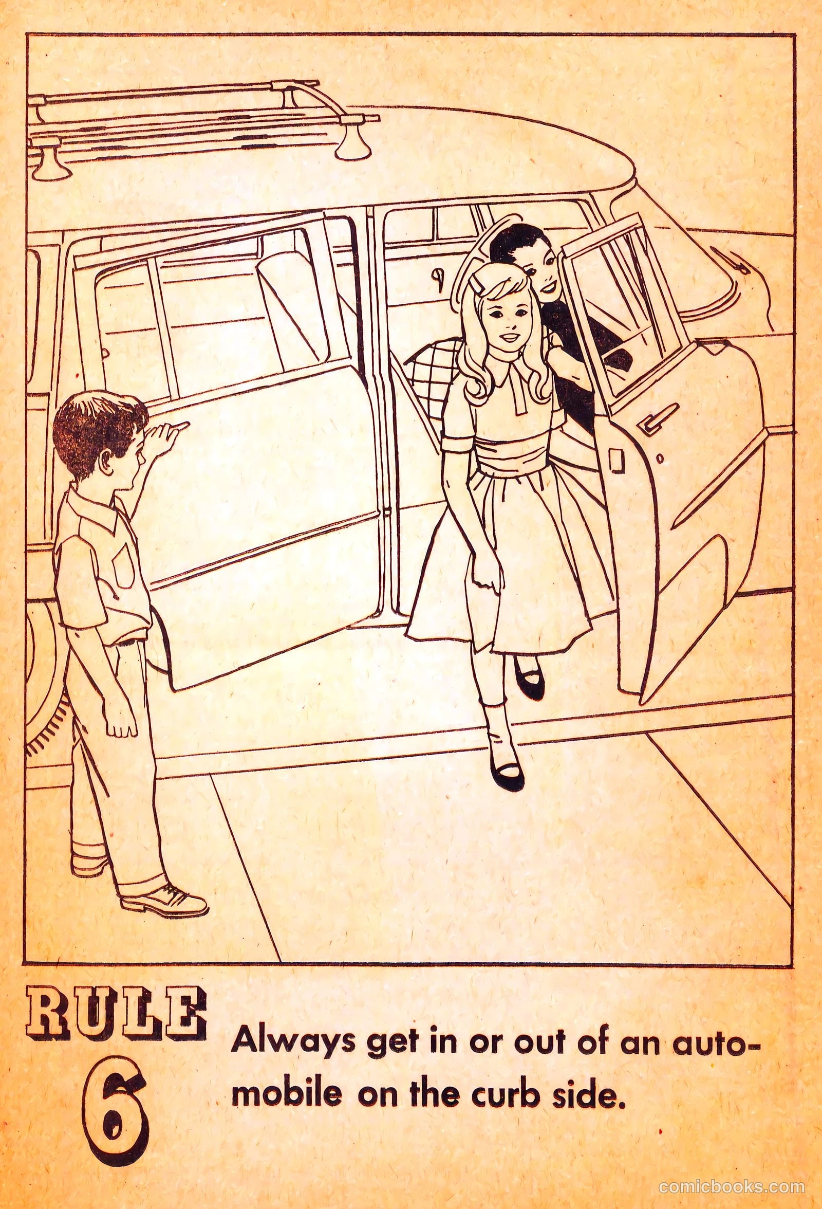 Buster Brown's Safety Coloring Book #nn (1958) — page 12 of 19