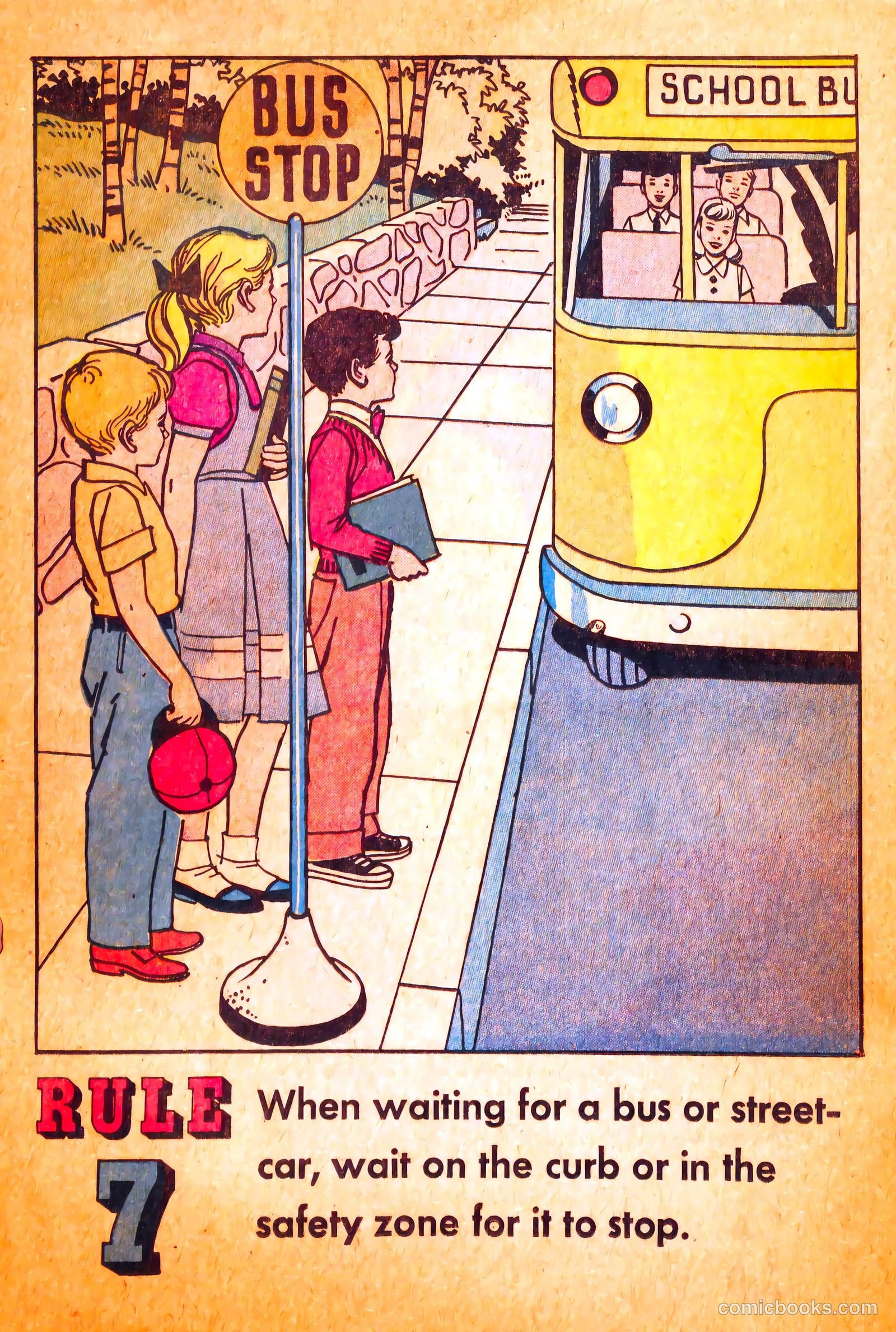Buster Brown's Safety Coloring Book #nn (1958) — page 13 of 19