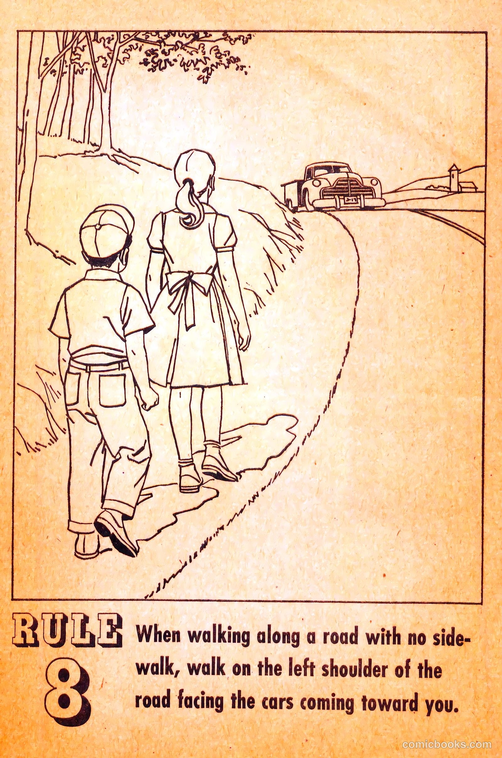 Buster Brown's Safety Coloring Book #nn (1958) — page 14 of 19