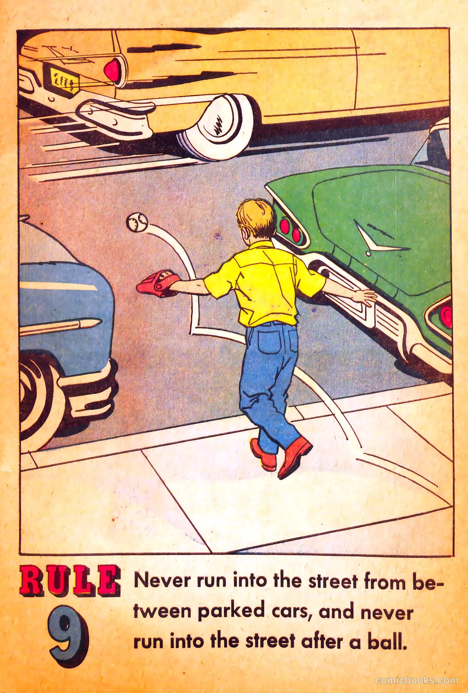 Buster Brown's Safety Coloring Book #nn (1958) — page 15 of 19