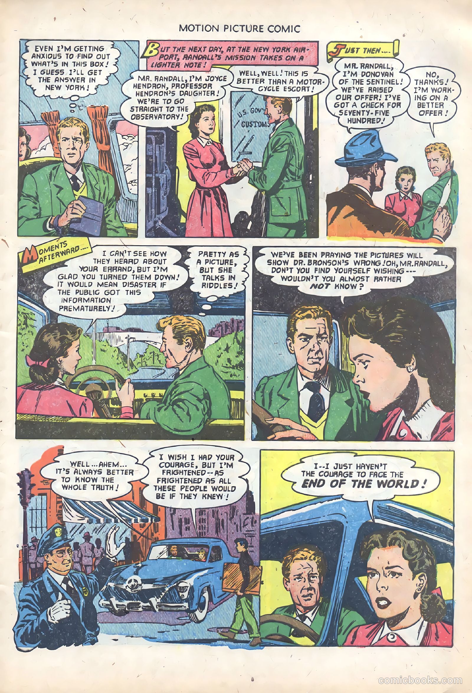 Motion Picture Comics 110 When Worlds Collide #1 — page 7 of 36