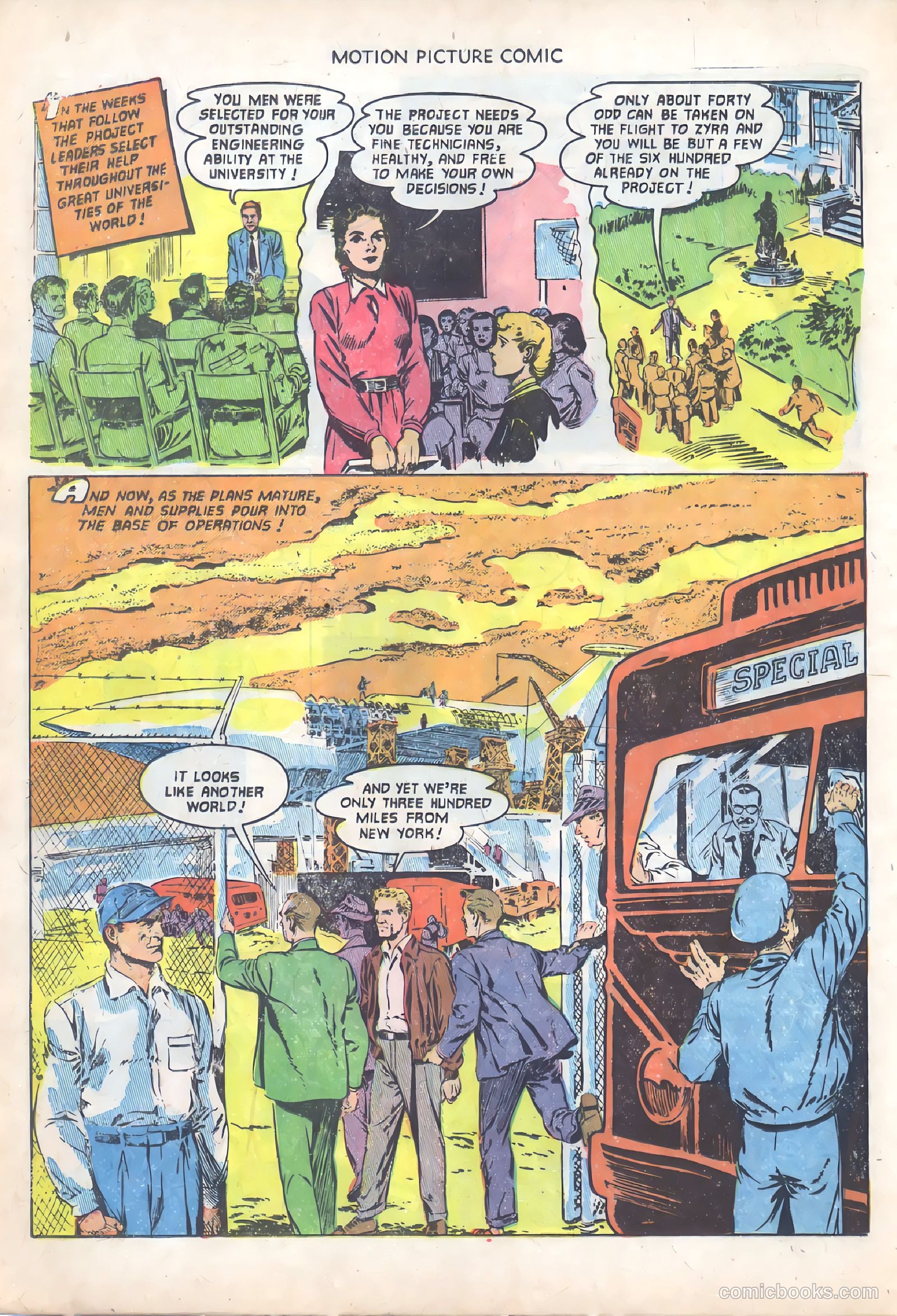 Motion Picture Comics 110 When Worlds Collide #1 — page 16 of 36