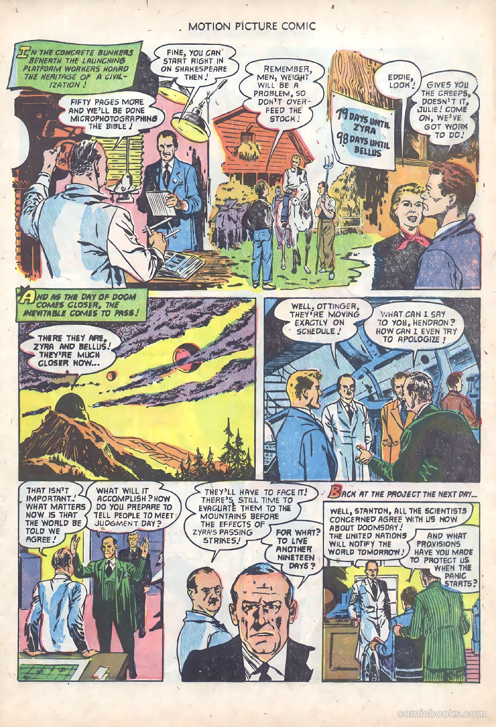 Motion Picture Comics 110 When Worlds Collide #1 — page 17 of 36