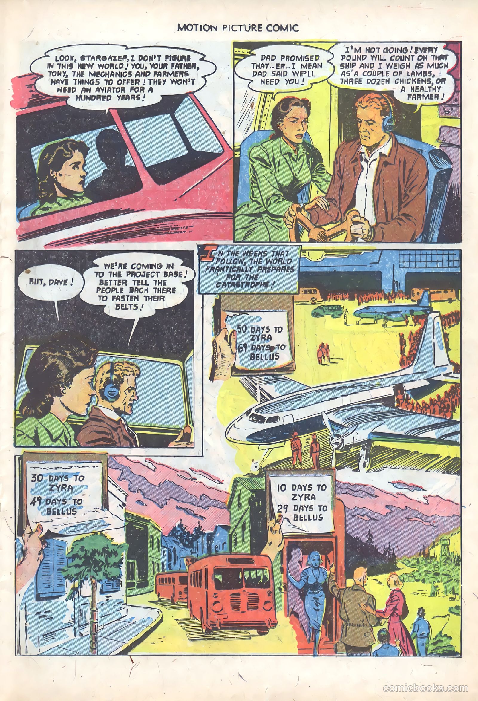 Motion Picture Comics 110 When Worlds Collide #1 — page 19 of 36