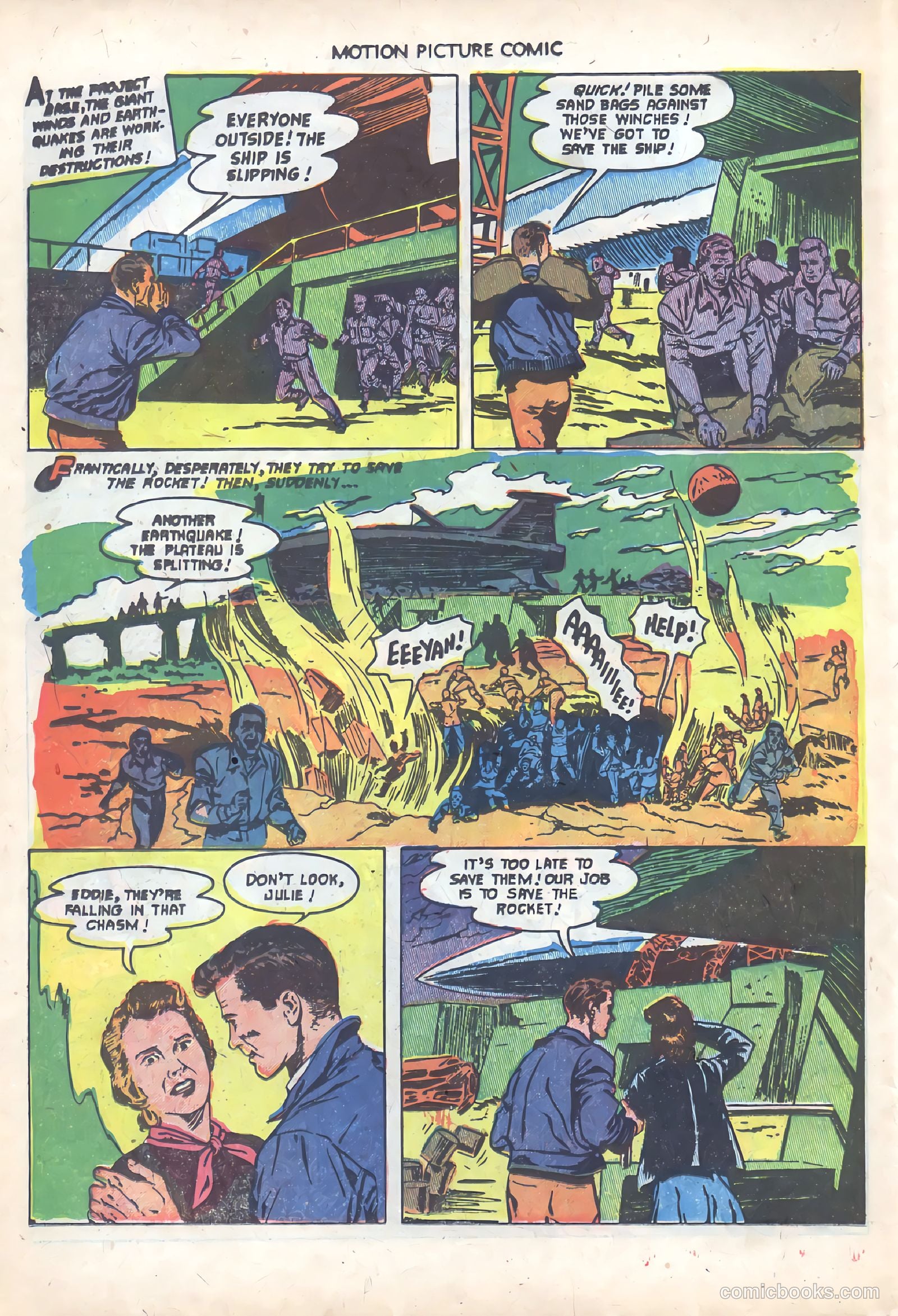 Motion Picture Comics 110 When Worlds Collide #1 — page 22 of 36