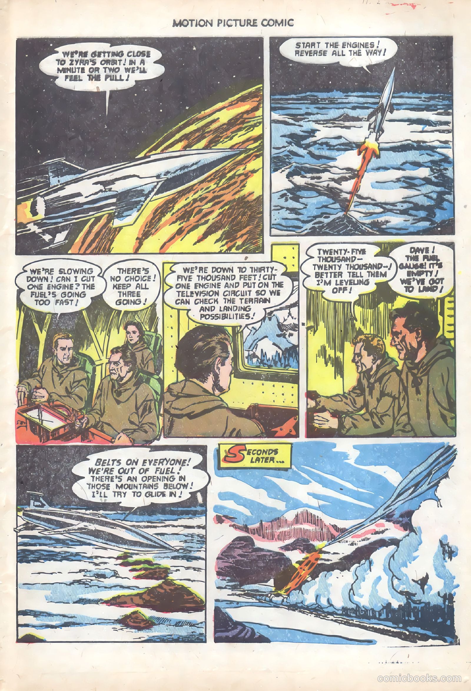 Motion Picture Comics 110 When Worlds Collide #1 — page 33 of 36