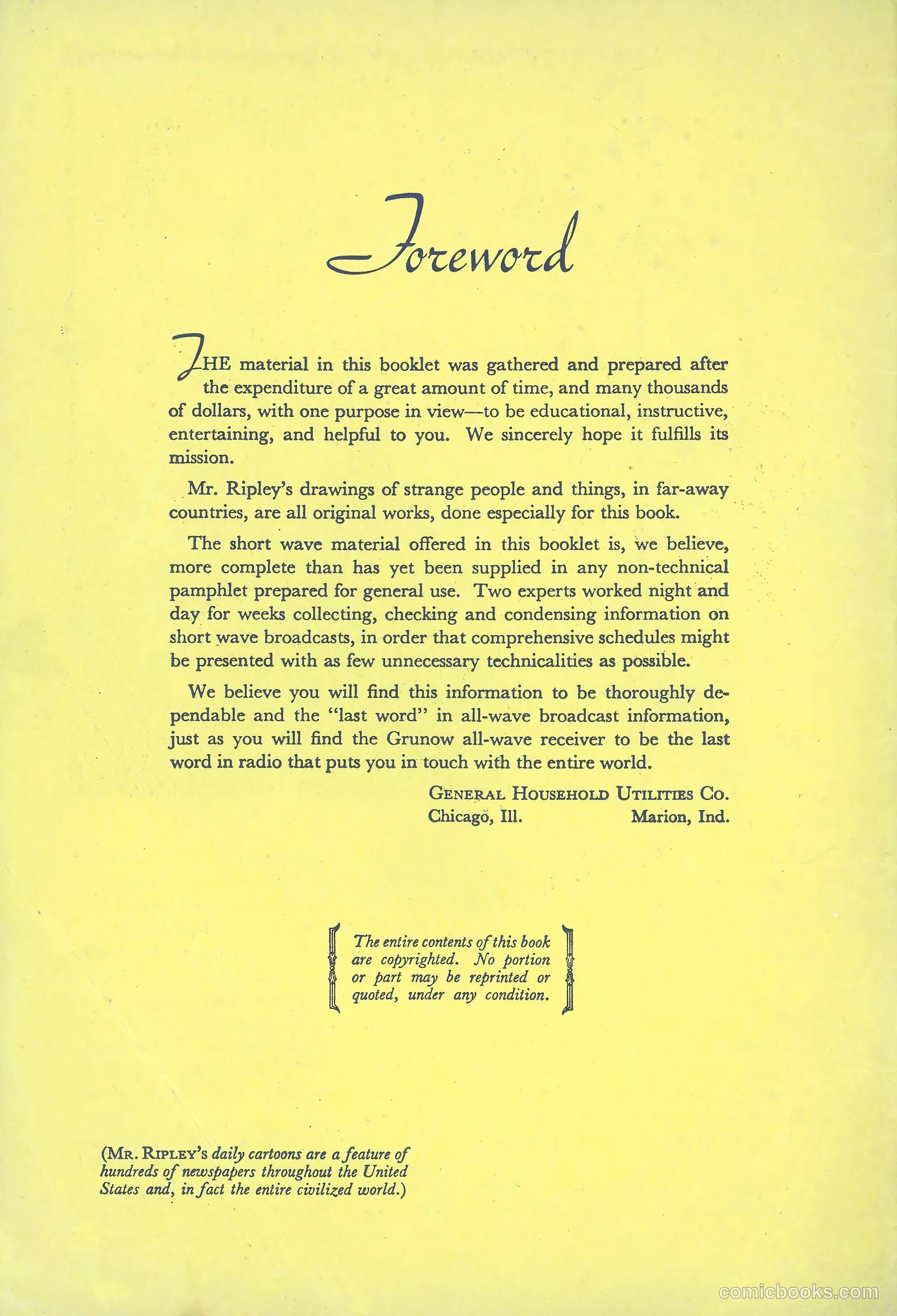 A New Believe It Or Not #nn (1934) — page 2 of 32