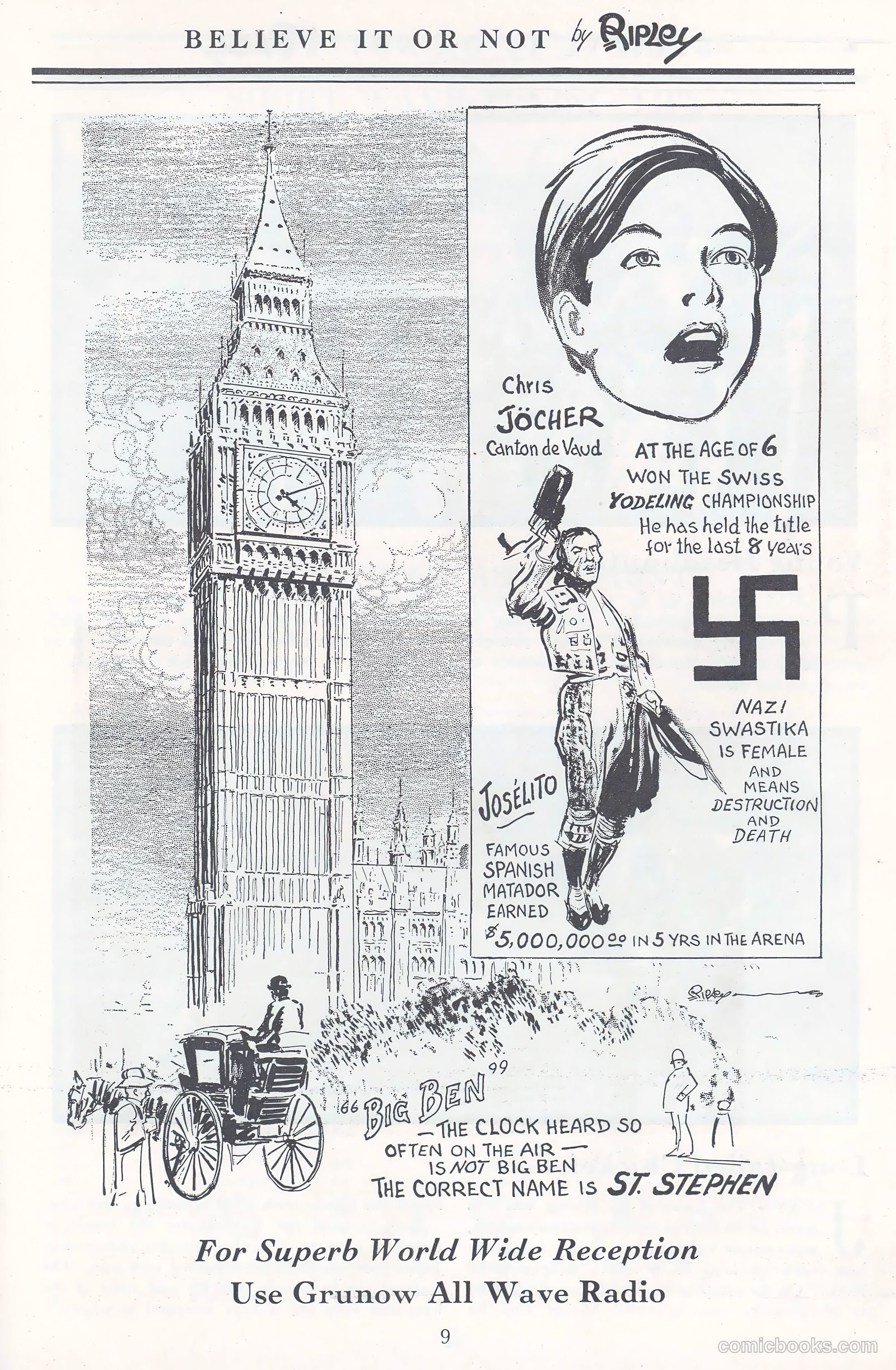 A New Believe It Or Not #nn (1934) — page 11 of 32