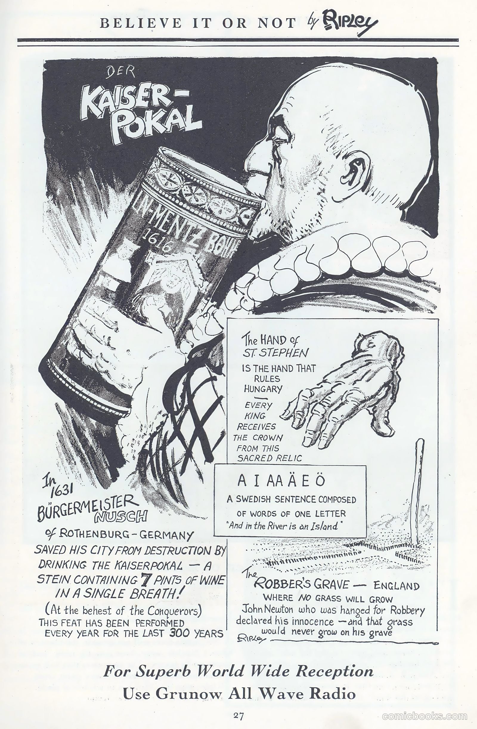 A New Believe It Or Not #nn (1934) — page 26 of 32