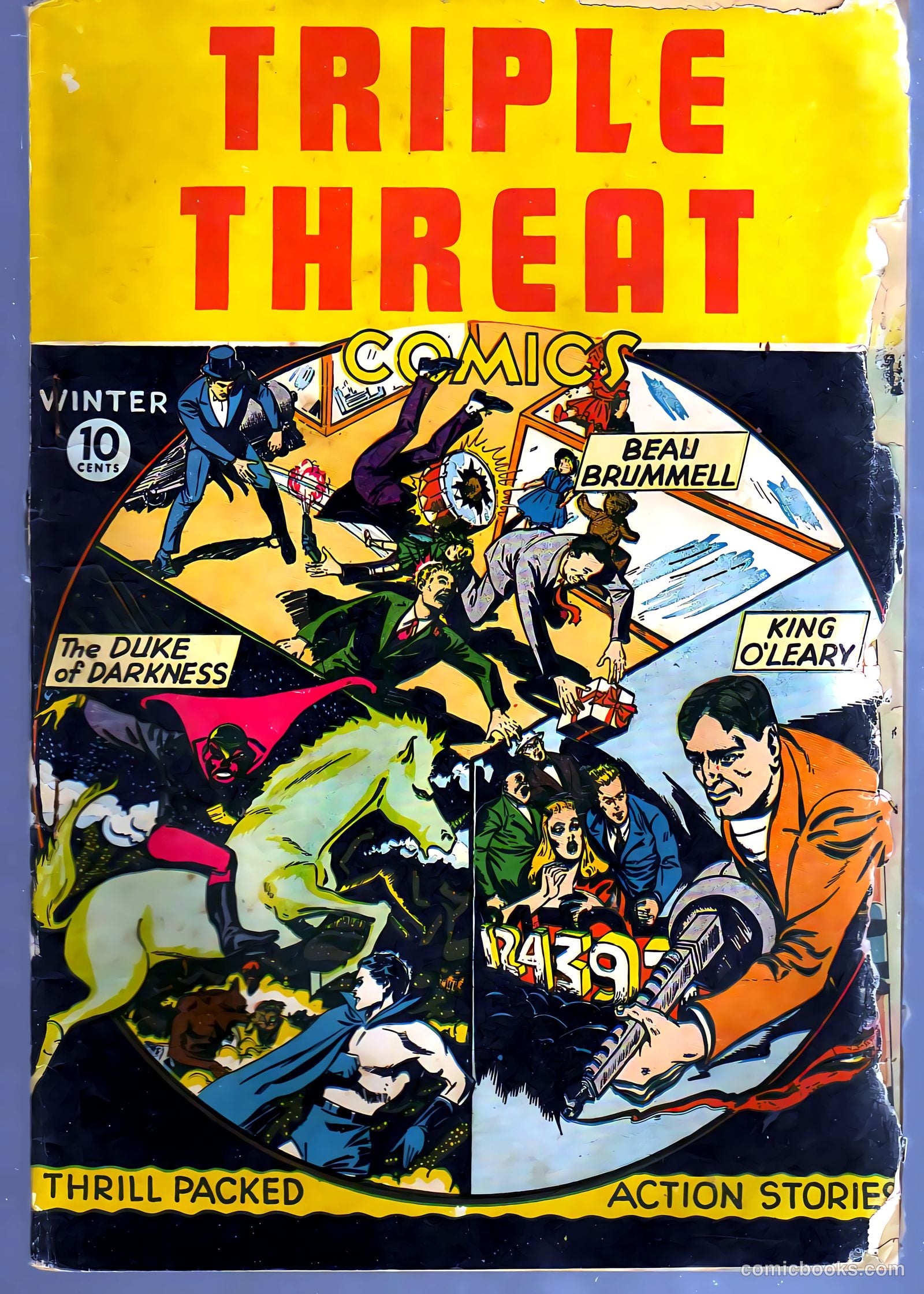 triple threat comics 1945 raw #nn
