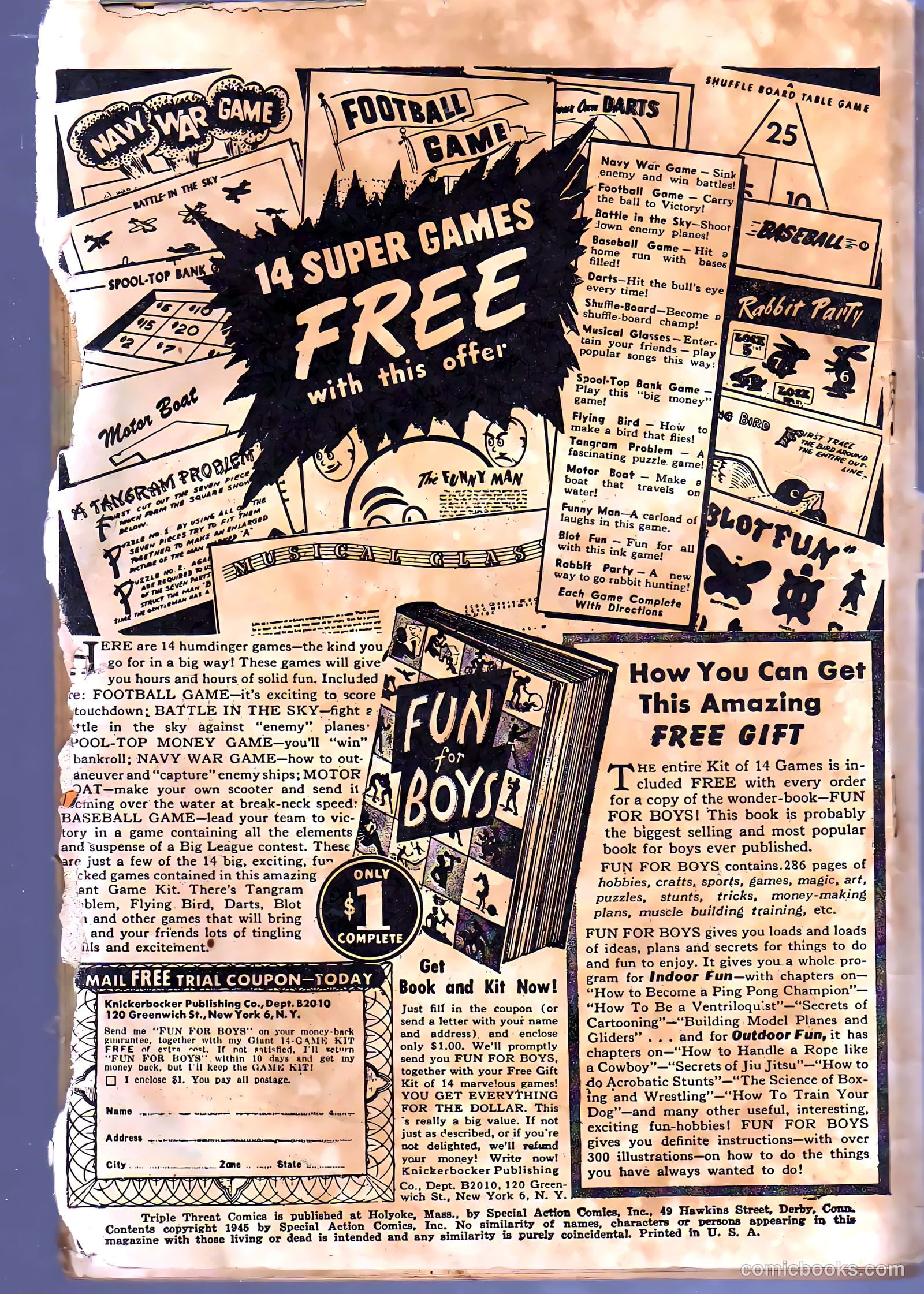 triple threat comics 1945 raw #nn (1945) — page 2 of 52