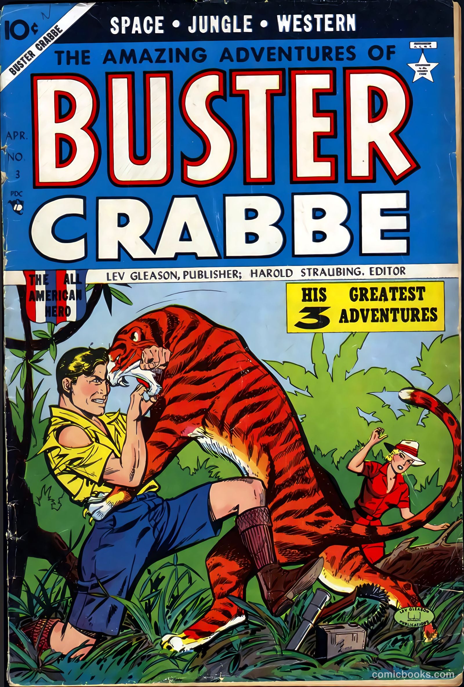 The Amazing Adventures of Buster Crabbe #3 (1955) — page 1 of 36