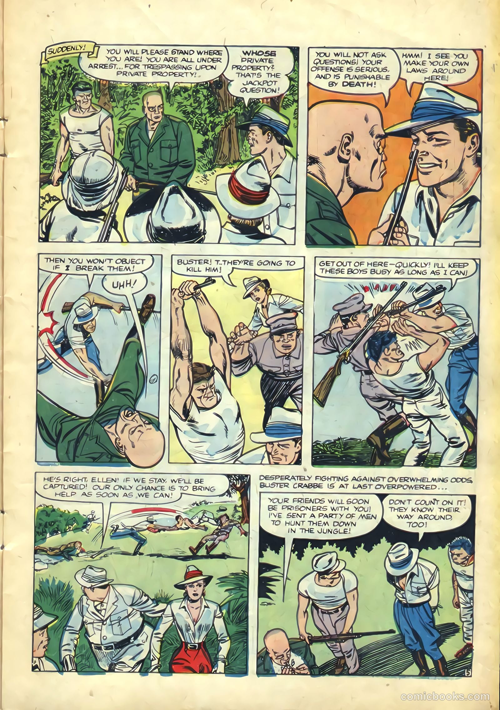 The Amazing Adventures of Buster Crabbe #3 (1955) — page 7 of 36
