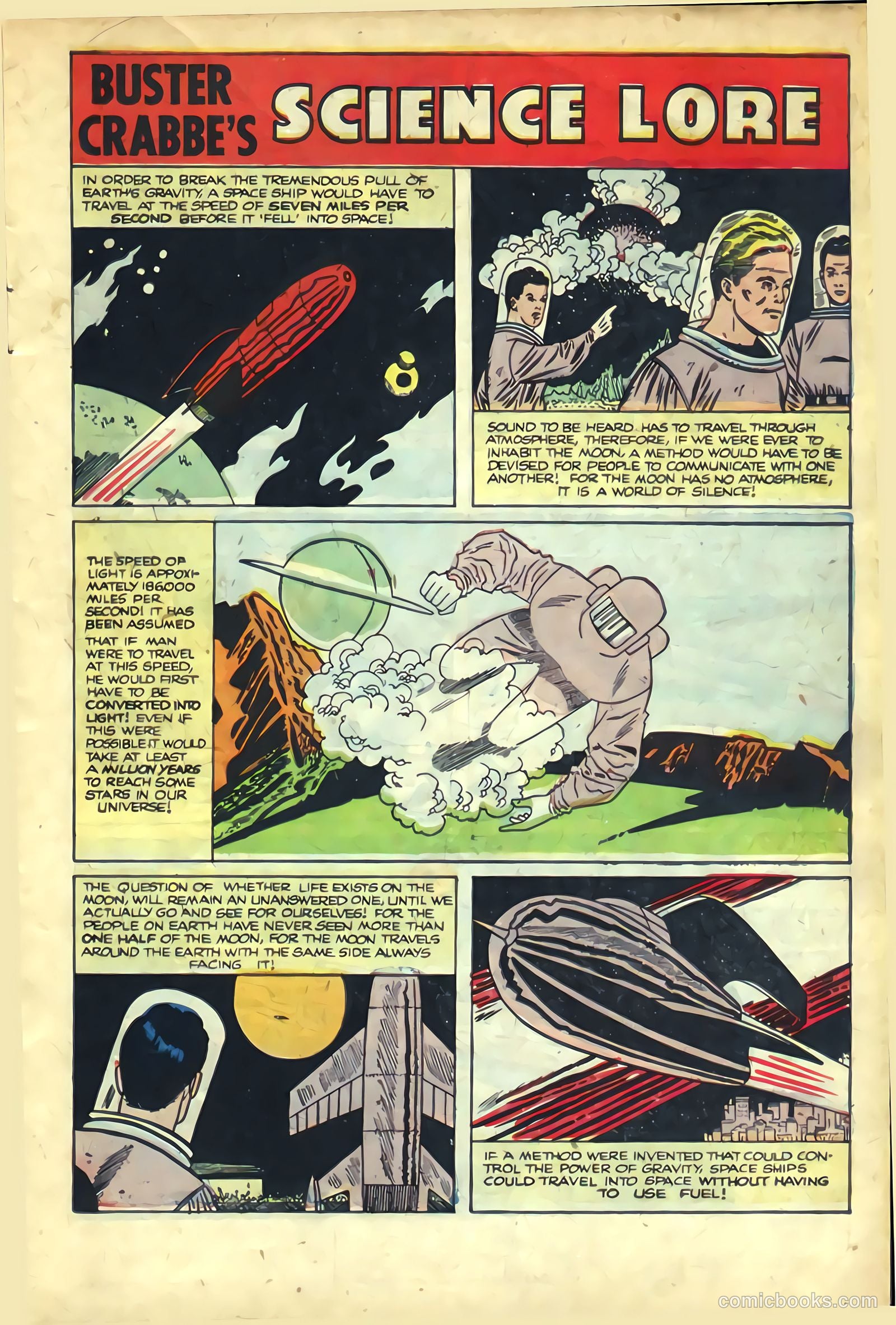 The Amazing Adventures of Buster Crabbe #3 (1955) — page 11 of 36