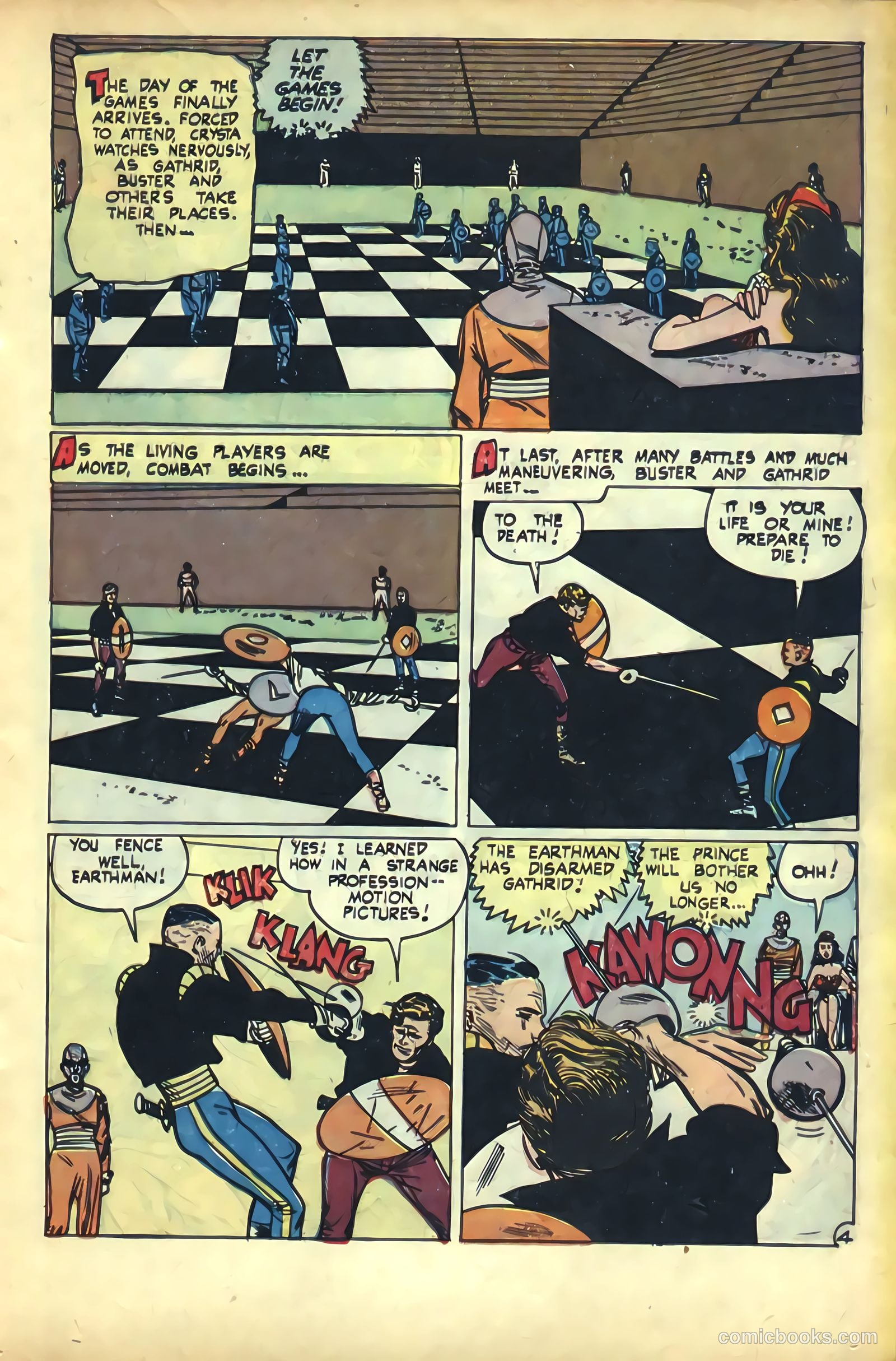 The Amazing Adventures of Buster Crabbe #3 (1955) — page 17 of 36