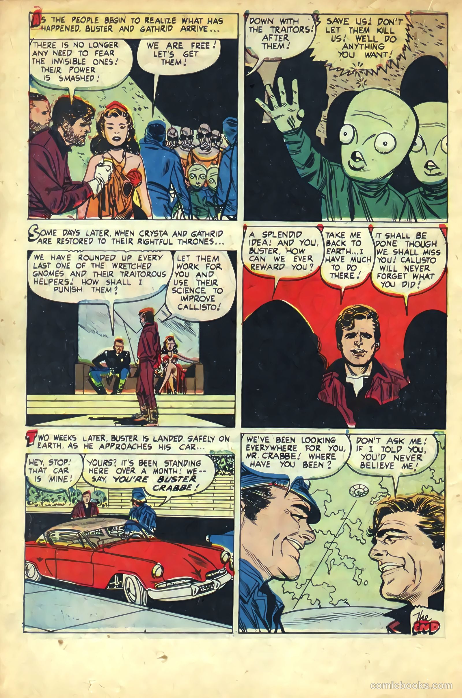The Amazing Adventures of Buster Crabbe #3 (1955) — page 22 of 36