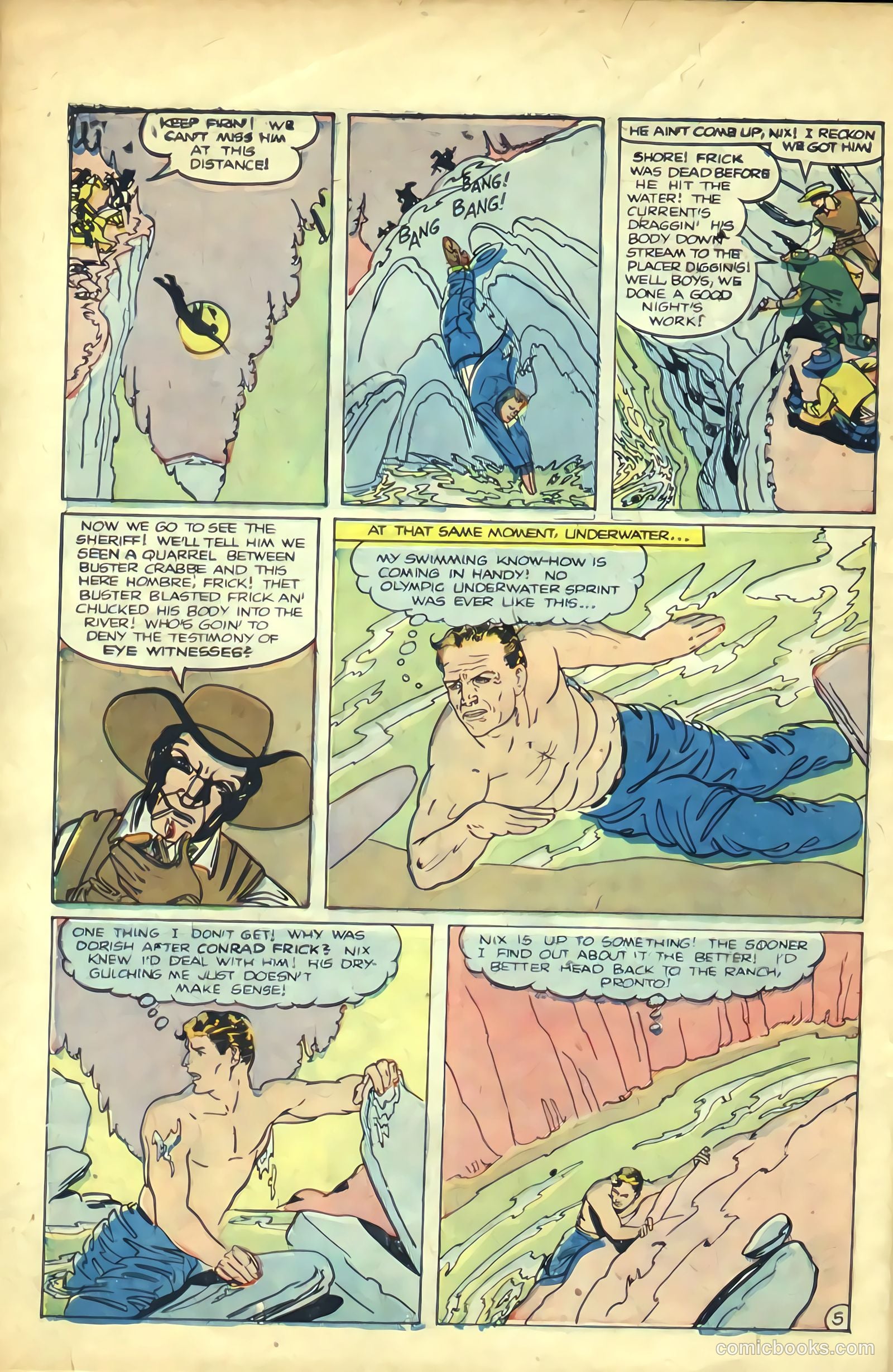 The Amazing Adventures of Buster Crabbe #3 (1955) — page 30 of 36