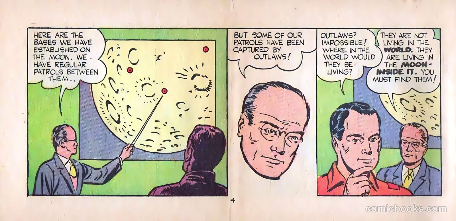 Jim Solar Space Sheriff Defeats the Moon Missile Men #nn (1957) — page 4 of 16
