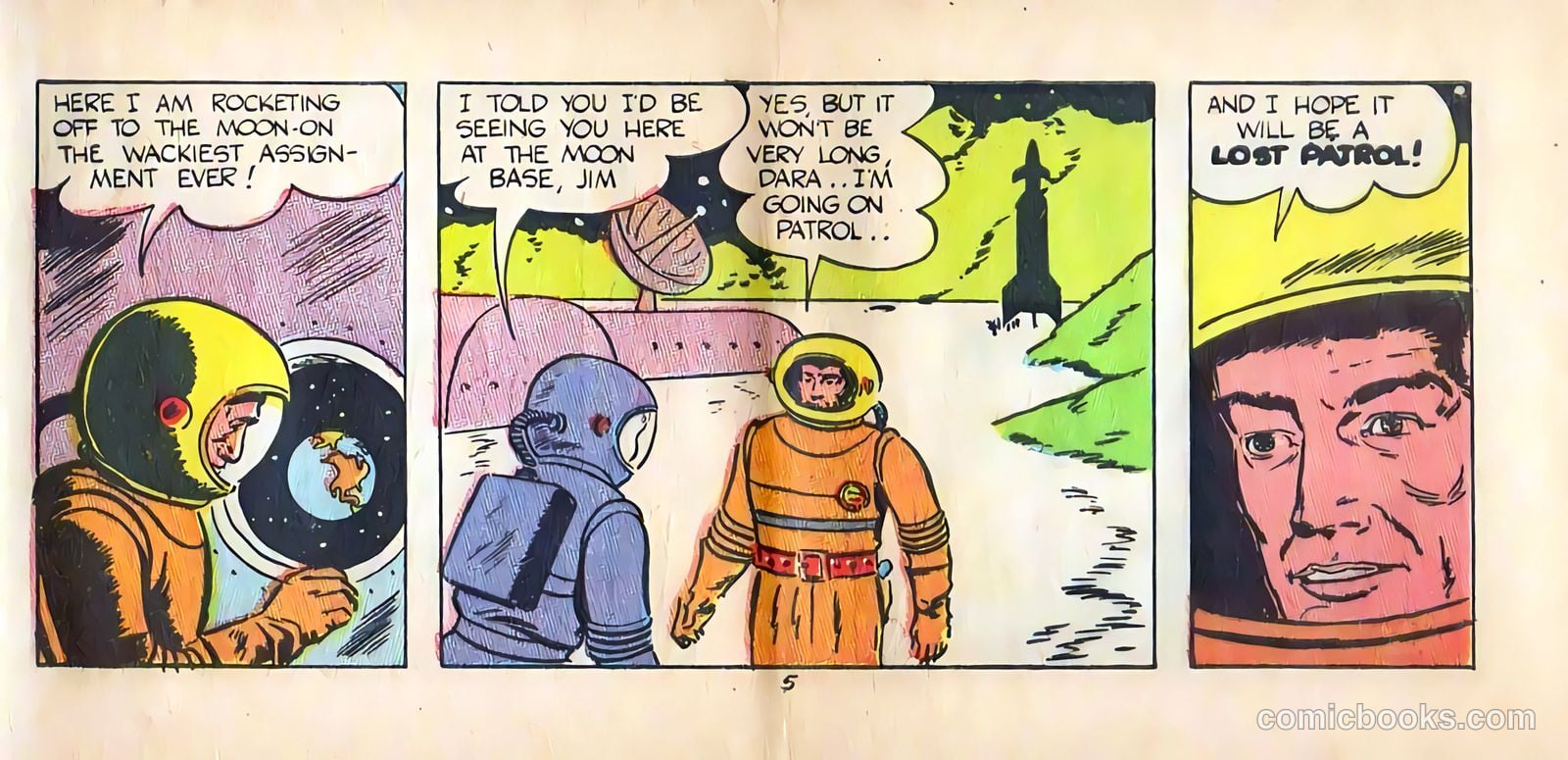 Jim Solar Space Sheriff Defeats the Moon Missile Men #nn (1957) — page 5 of 16