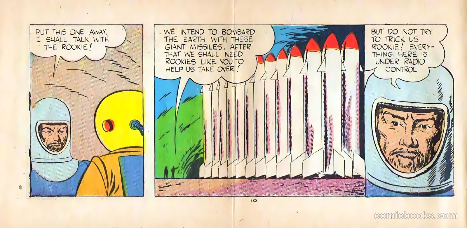 Jim Solar Space Sheriff Defeats the Moon Missile Men #nn (1957) — page 10 of 16
