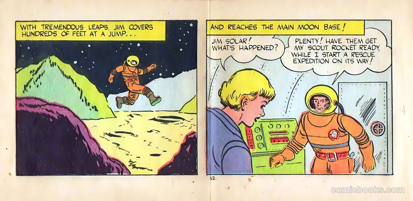 Jim Solar Space Sheriff Defeats the Moon Missile Men #nn (1957) — page 12 of 16