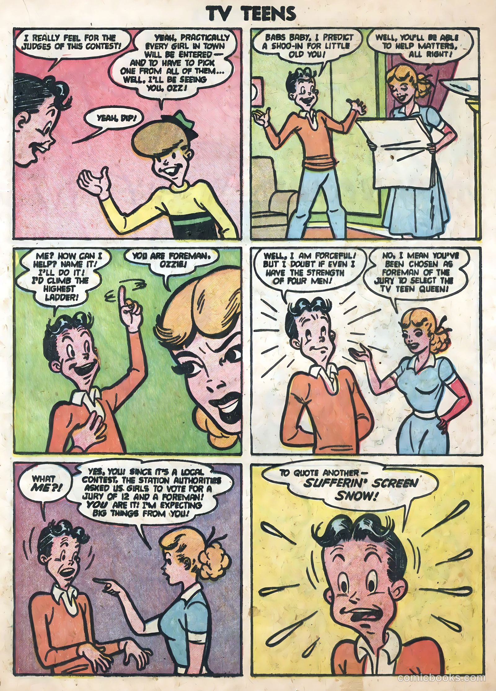 TV Teens #14 (1954) — page 21 of 36